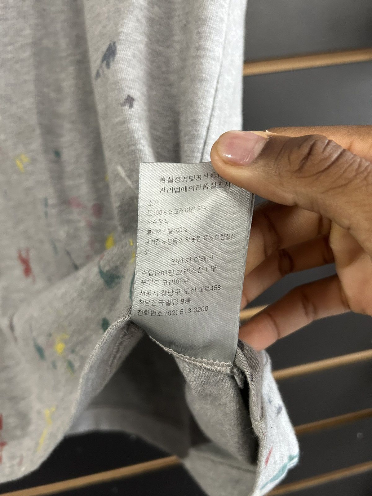Dior Grey Dior paint splatter shirt Size US S / EU 44-46 / 1 - 7 Thumbnail