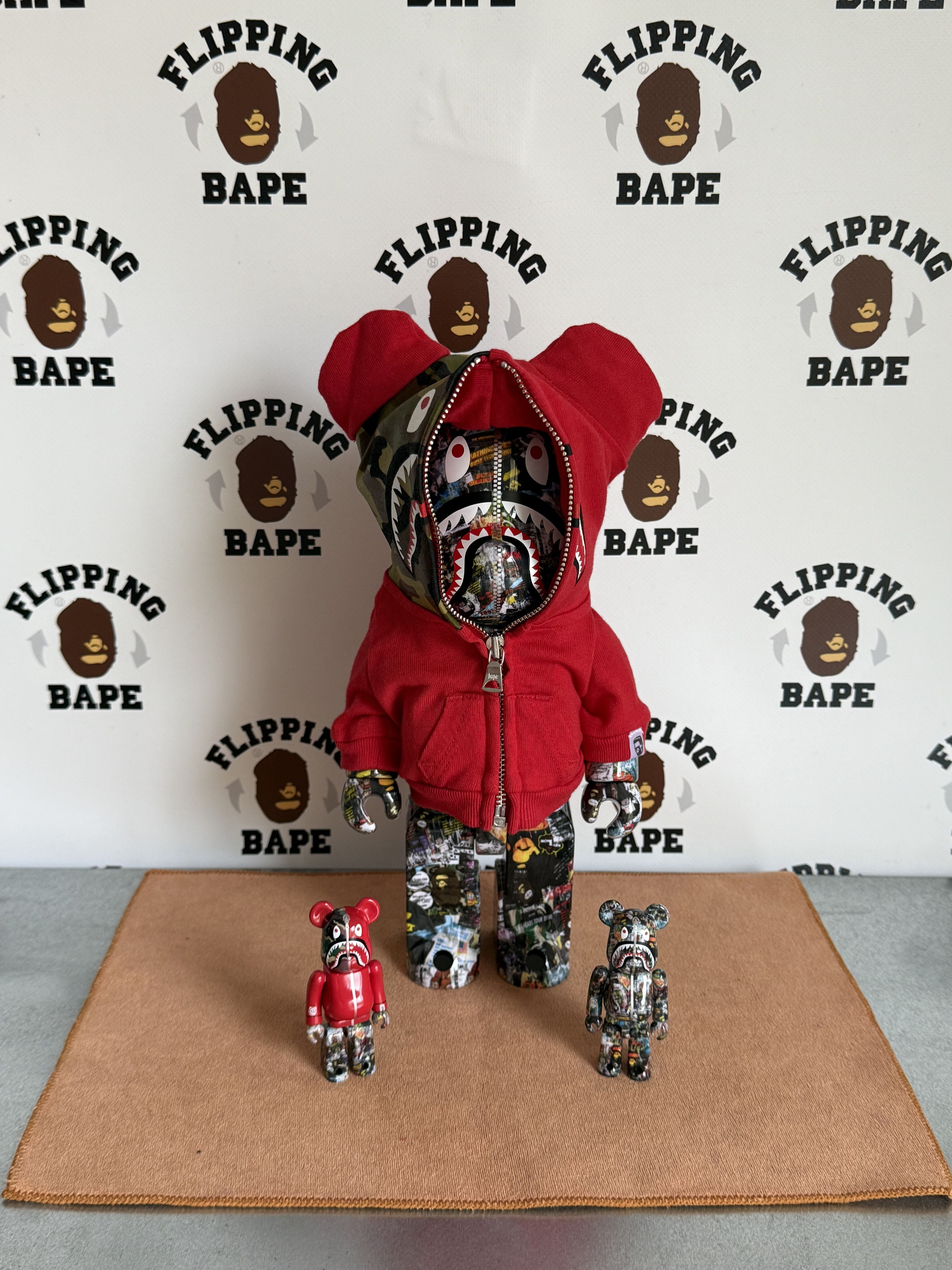 Bape × Coca Cola Coca-Cola Bathing Ape Camo Red Apron | Grailed