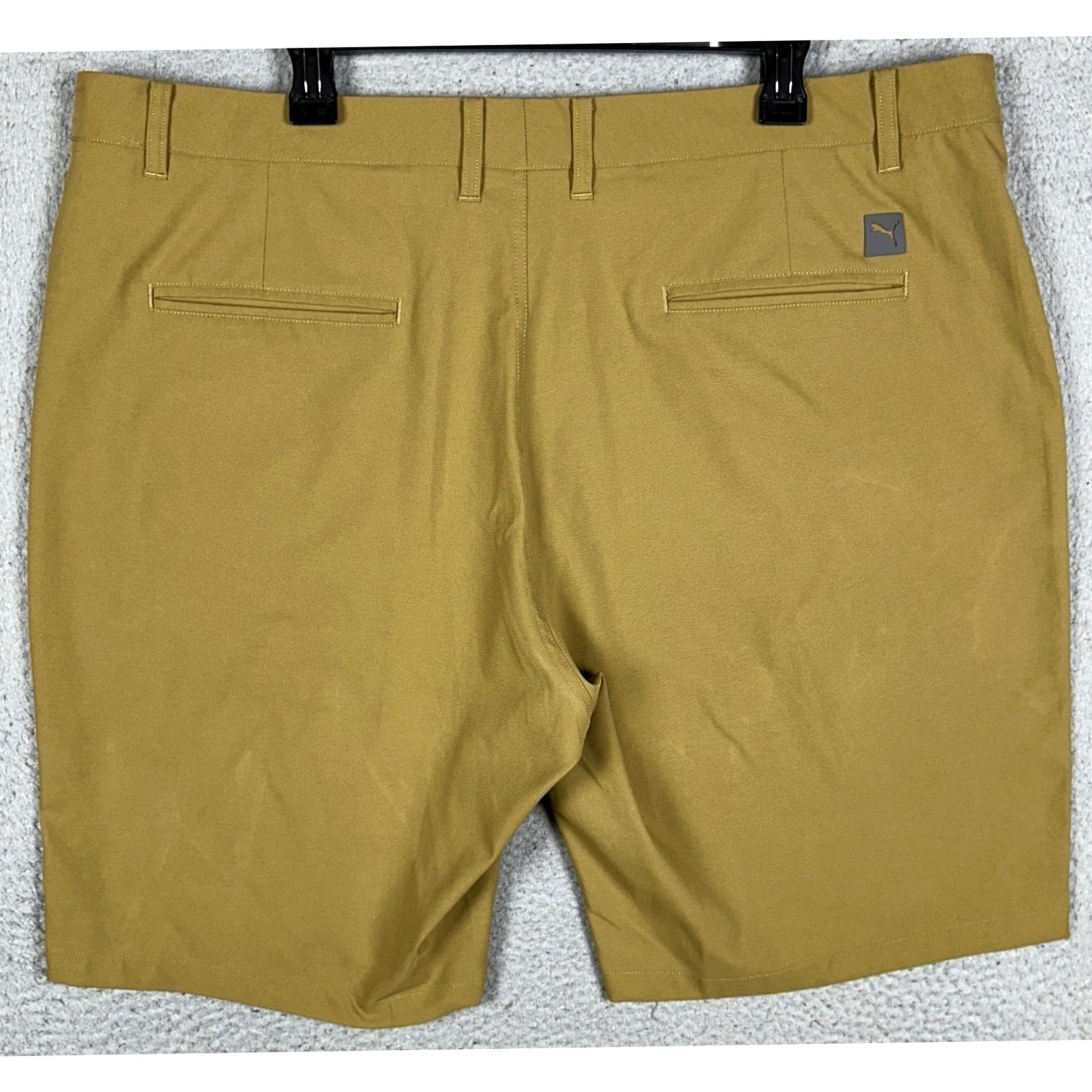 Puma Puma Golf Shorts Mens 42 Tan Brown Chino Performance Casual Flat Front Pockets Size US 42 / EU 58 - 2 Thumbnail