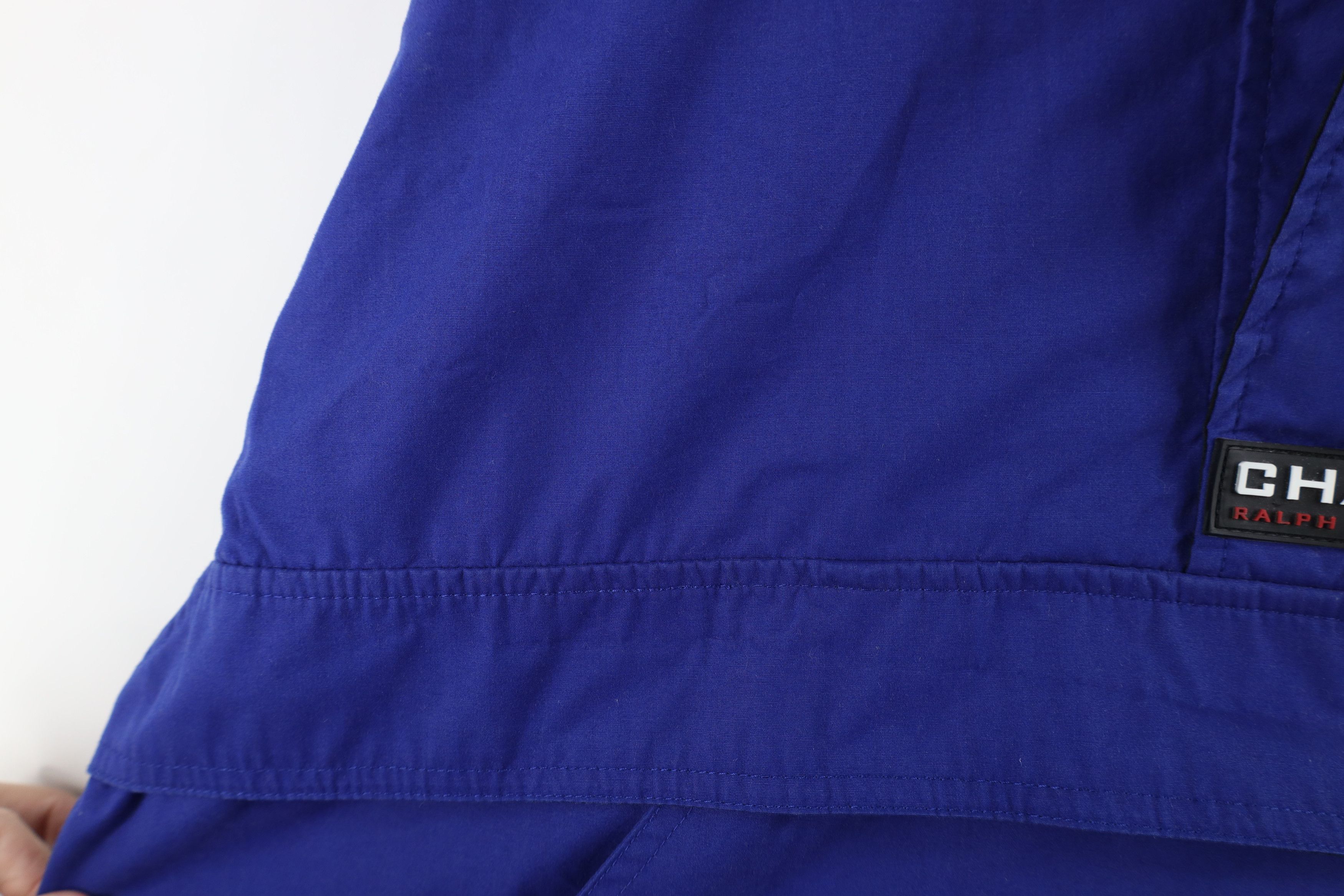 Ralph Lauren × Vintage Vintage 90s Chaps Ralph Lauren Hooded Anorak Jacket Blue Size US L / EU 52-54 / 3 - 5 Thumbnail