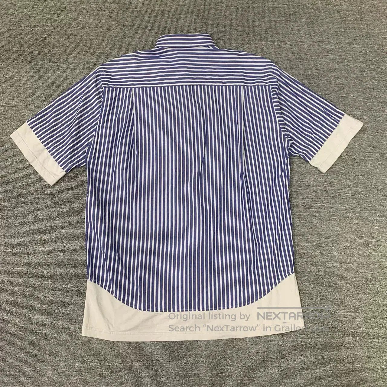 Balenciaga Balenciaga Blue Striped Lock Button Shirt. Size M / US 6-8 / IT 42-44 - 2 Thumbnail