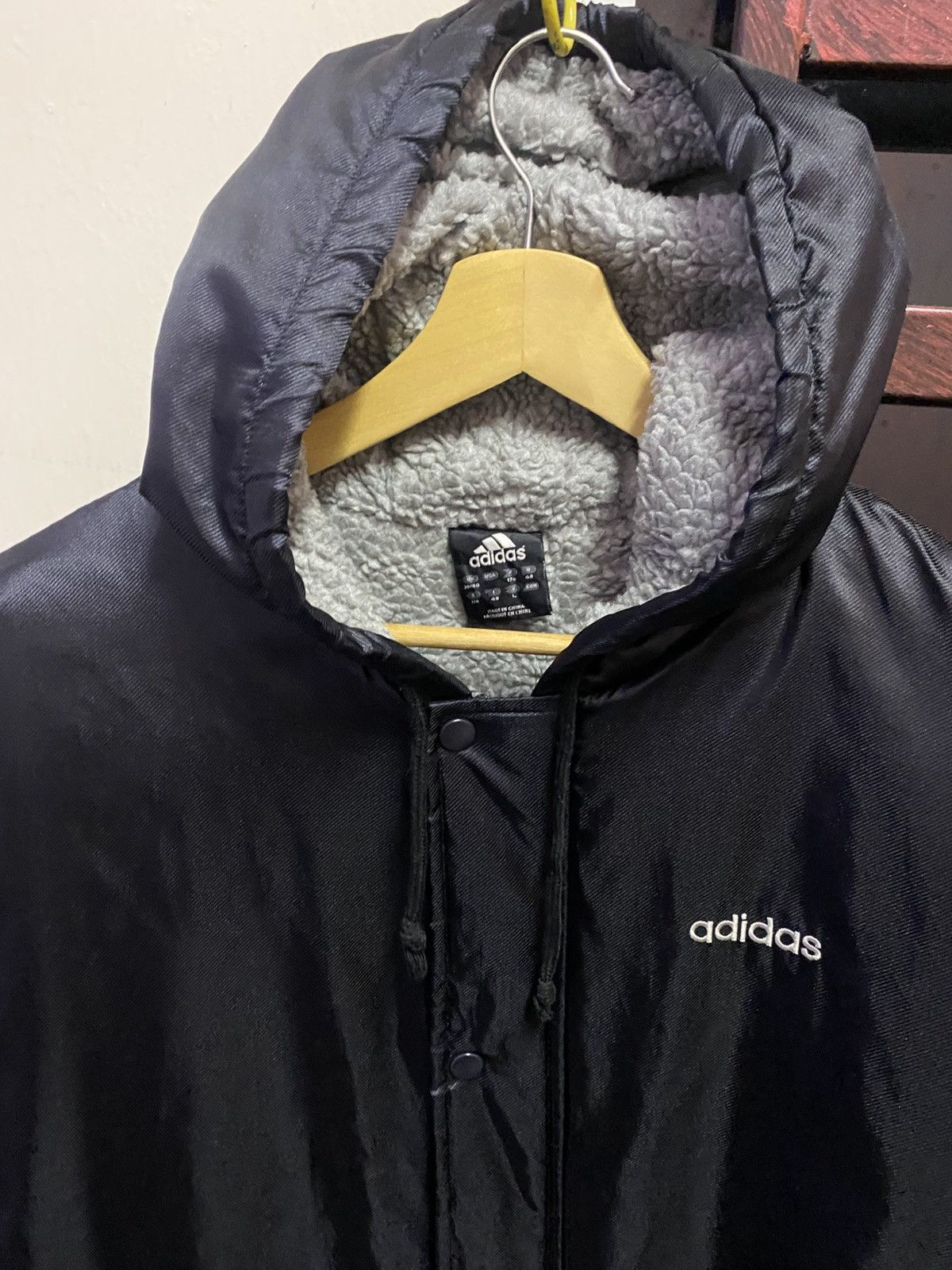 Vintage 2000s Adidas Coach Jacket Sherpa Inner Size US L / EU 52-54 / 3 - 8 Thumbnail