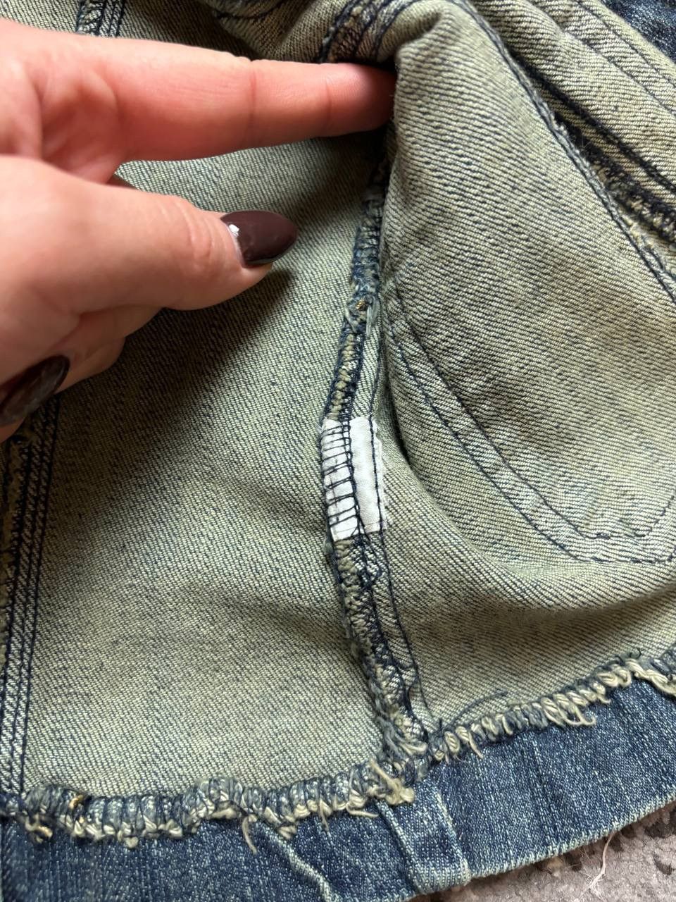 If Six Was Nine × Japanese Brand × Vintage Vintage Y2K Japanese Denim Fur Vests Rick Style Opium Size US S / EU 44-46 / 1 - 6 Thumbnail