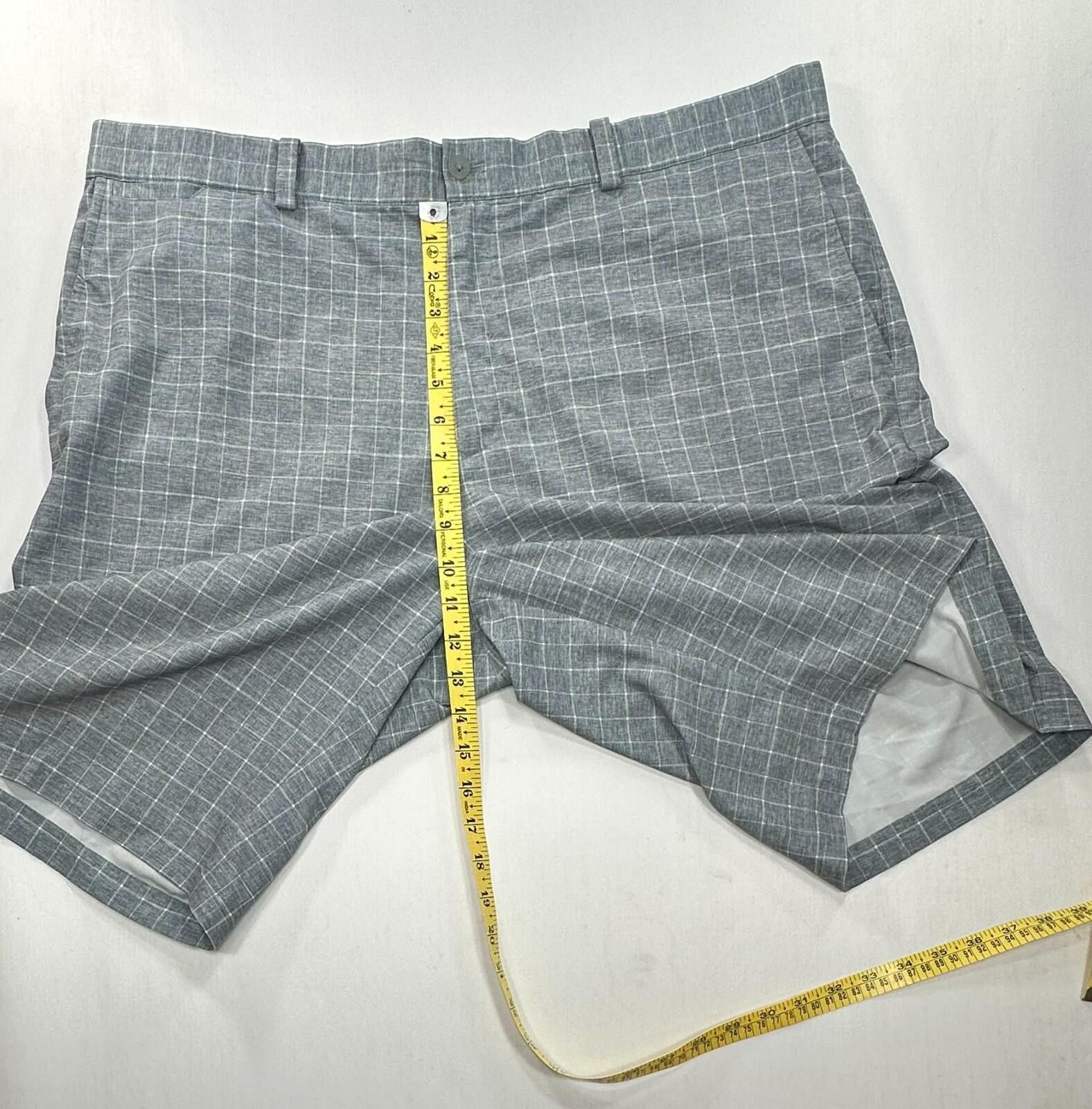 Nike Nike Golf Flat Front Dri-Fit Check Chino Shorts Gray Mens 40 Size US 40 / EU 56 - 4 Thumbnail