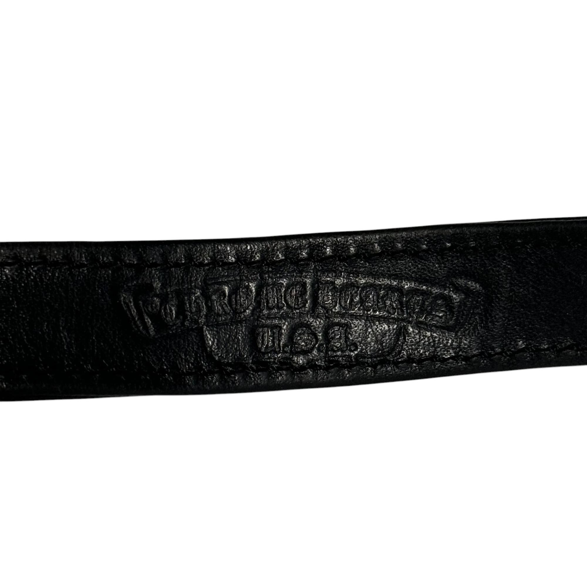 Chrome Hearts CH GUNSLIGER BUCKLE BRACELET LEATHER Size 32 - 4 Thumbnail