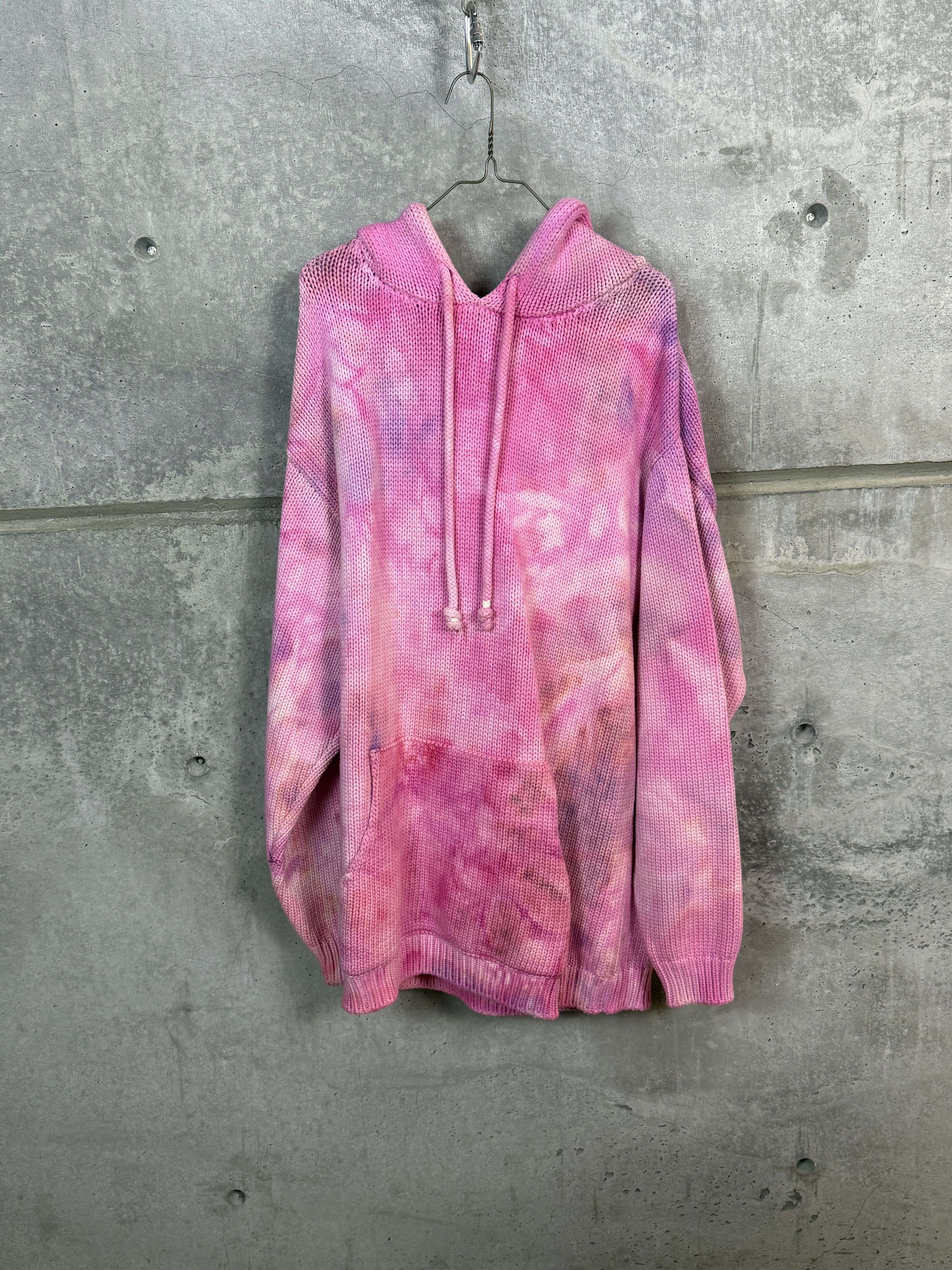CAMP HIGH KNIT TYE-DYE SWEATER HOODIE L/XL