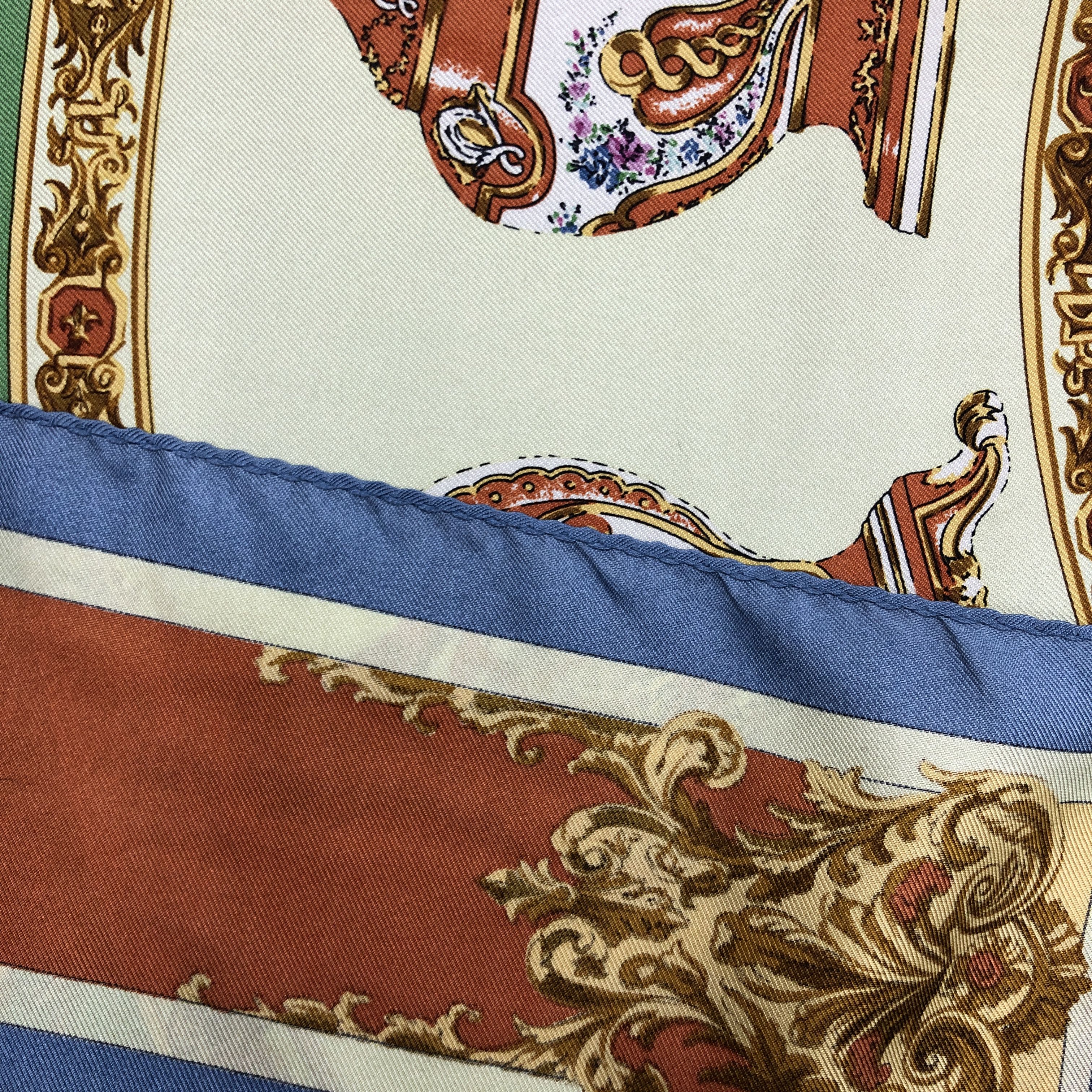 Japanese Brand Vintage Louis Joone SILK Scarf Twill Stole Wraps Scarves Size ONE SIZE - 6 Thumbnail