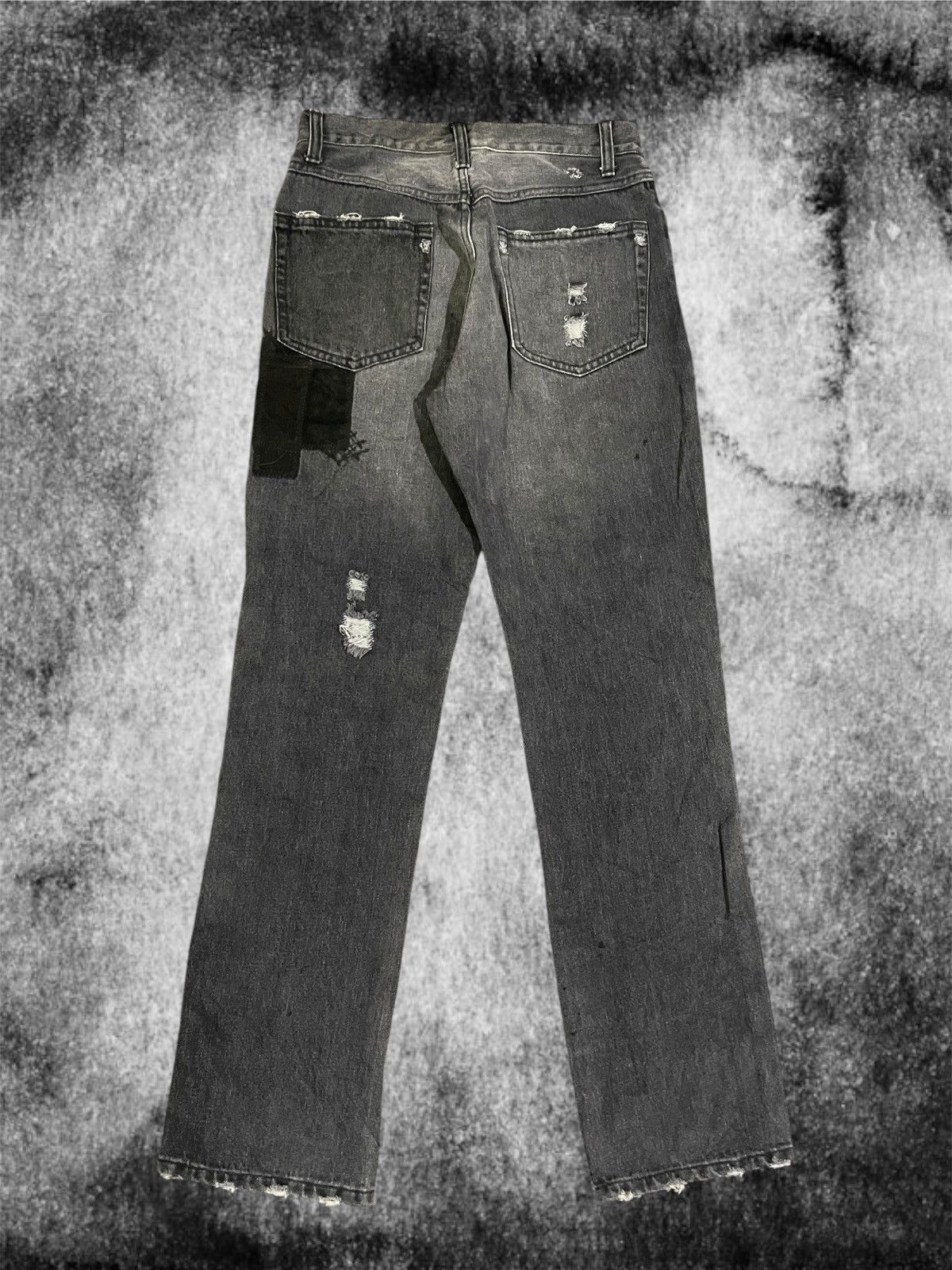 In The Attic In The Attic Patchwork Crush DistressedPunk Vkei Denim Jeans Size US 28 / EU 44 - 2 Thumbnail