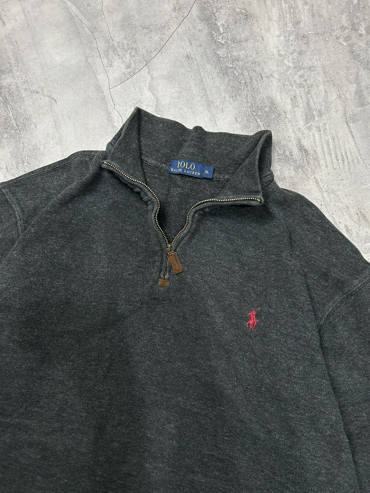 Polo Ralph Lauren × Vintage Mens Vintage Polo Ralph Lauren 1/3 zip sweatshirt black rare Size US M / EU 48-50 / 2 - 4 Thumbnail