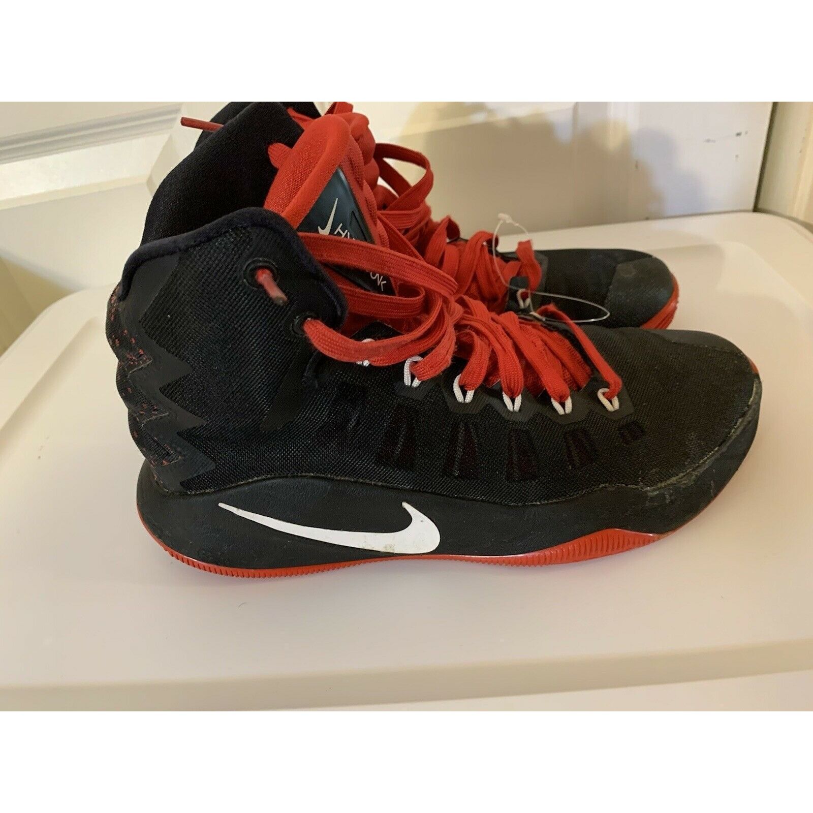 Nike Men’s Sz 8 Hyperdunk 2016 SE Shoes 844362 016 Black Red