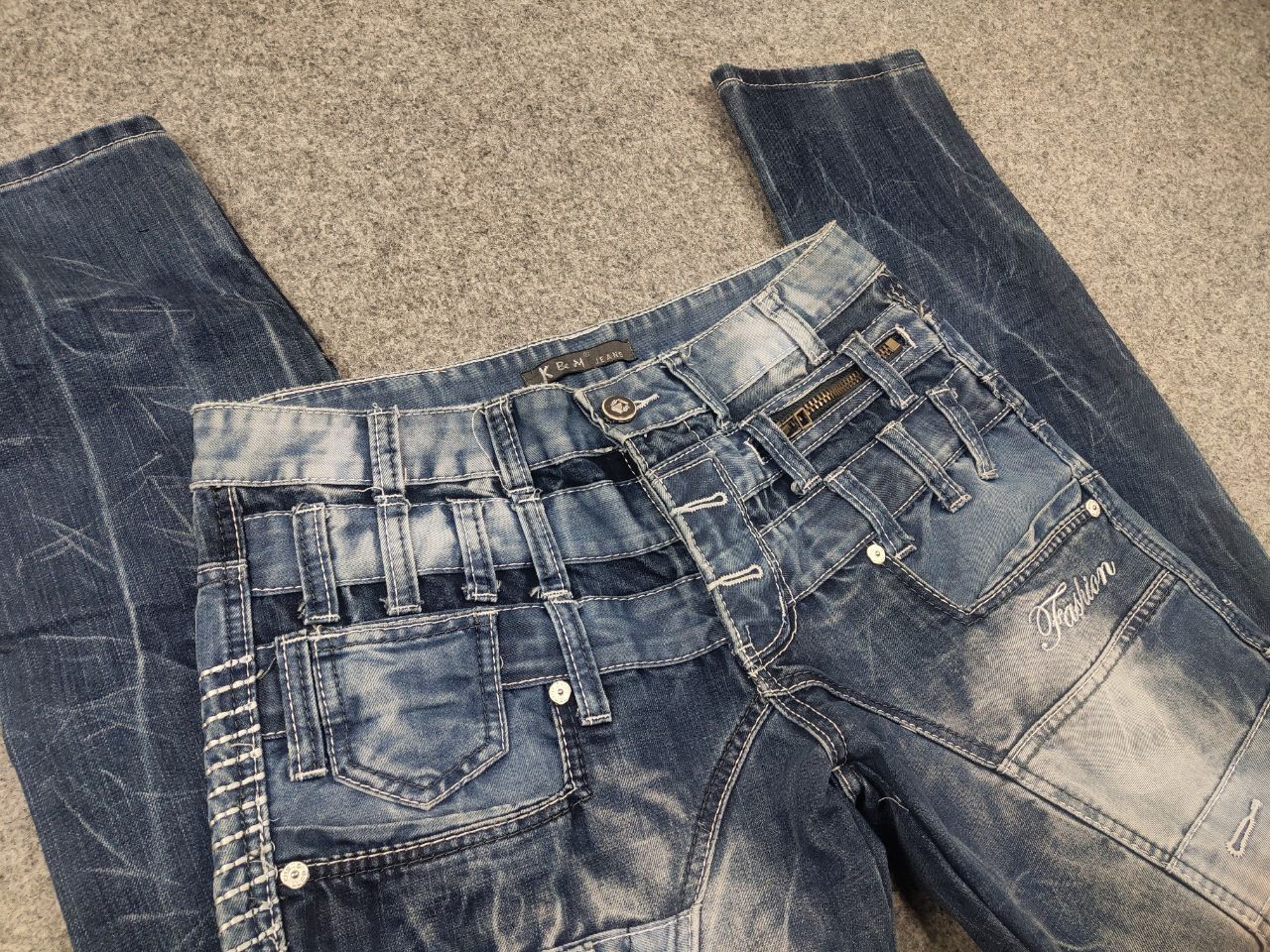 Le Grande Bleu (L.G.B.) Vintage Y2k Kosmo Japan if six was nine Embroidered Jeans Size US 32 / EU 48 - 13 Thumbnail