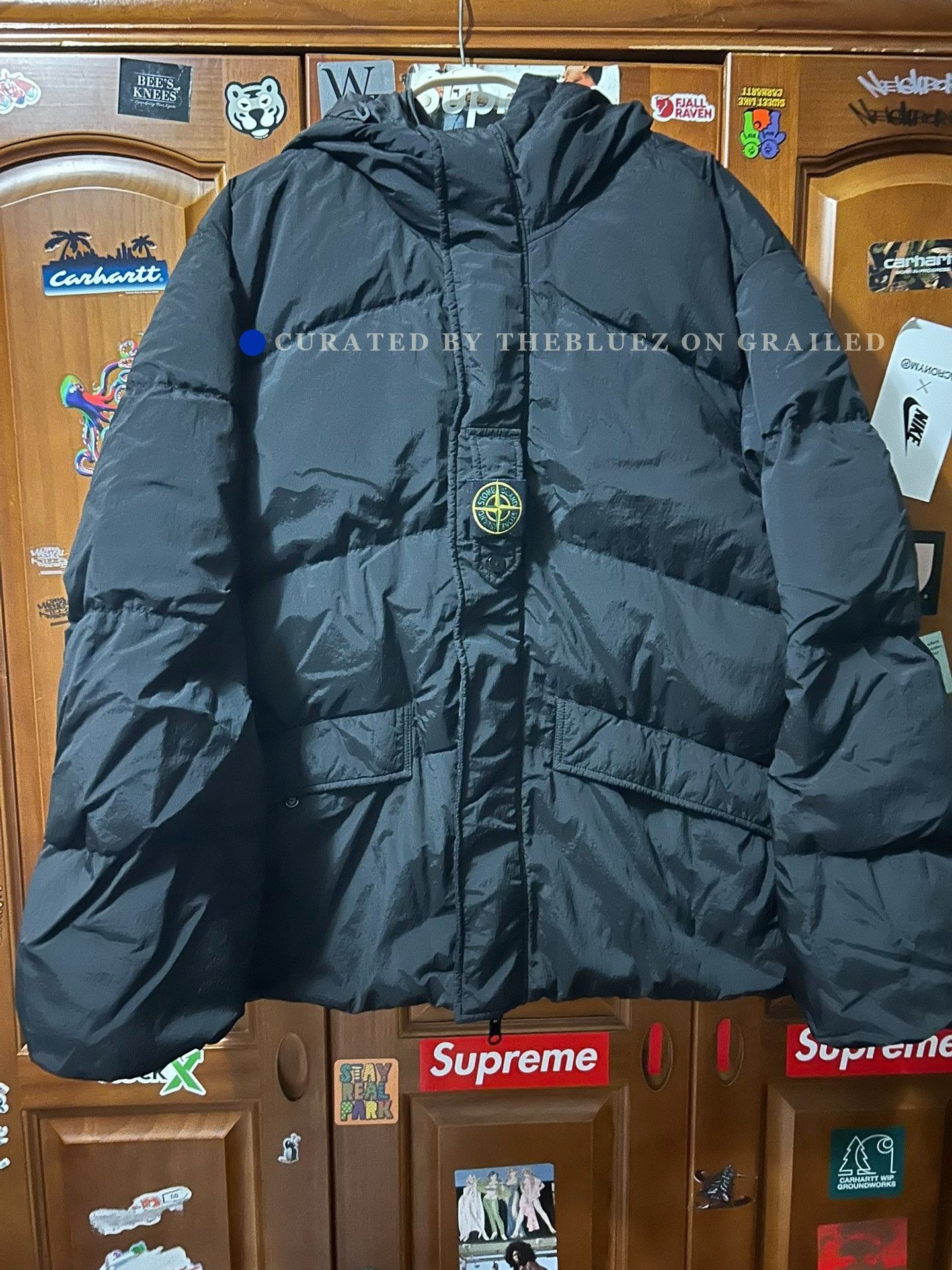 Stone Island Stone Island FW23 Nylon Metal Reversible Hooded Down Jacket Size US XL / EU 56 / 4 - 1 Thumbnail