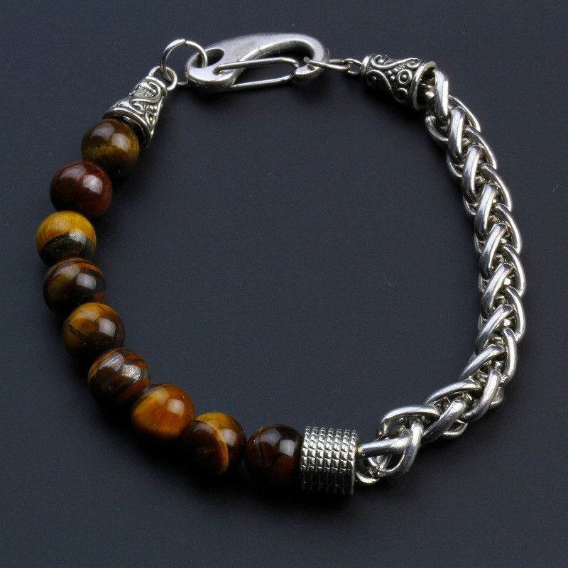 Jewelry Stone Beads Chain Bracelet Size ONE SIZE - 1 Thumbnail