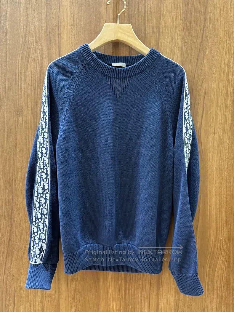Dior Dior Knitwear with full-printed logo on the sleeves Size US S / EU 44-46 / 1 - 1 Thumbnail