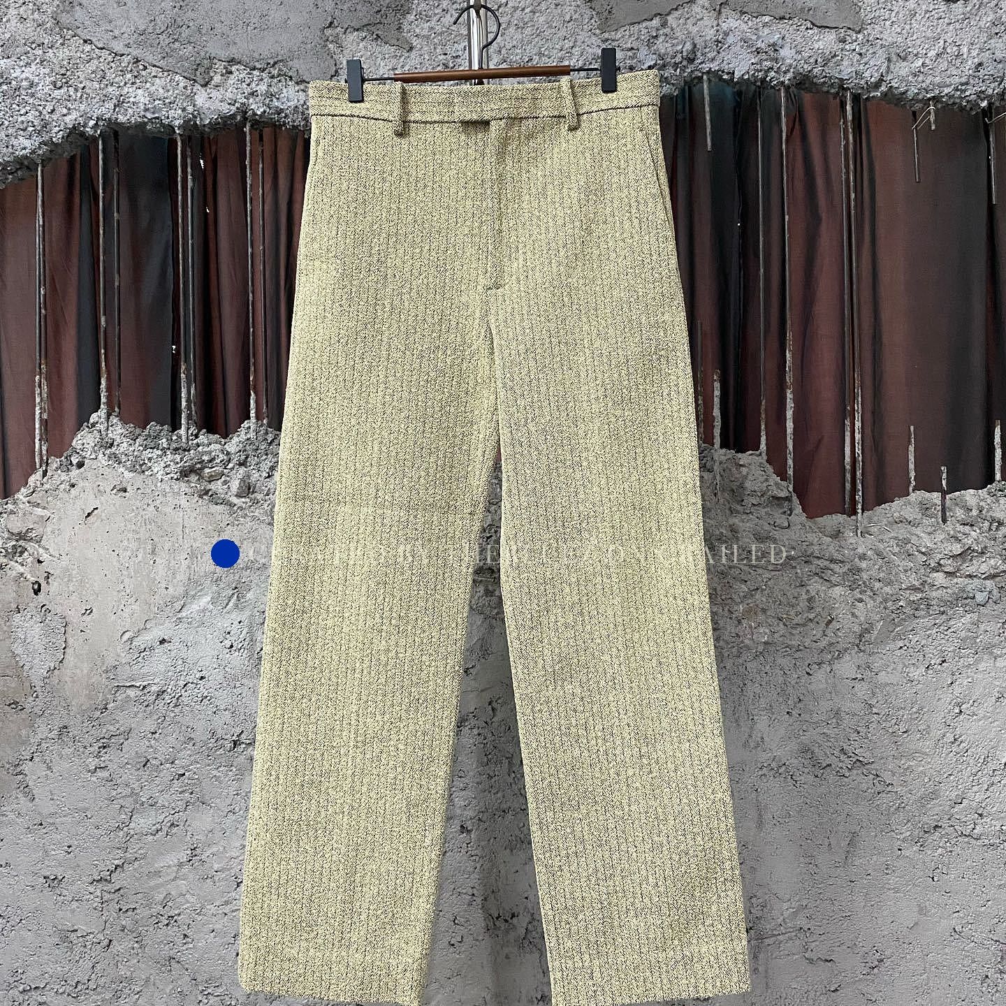 Bottega Veneta Beige Herringbone Casual Pants Size 30 Size US 30 / EU 46 - 1 Thumbnail