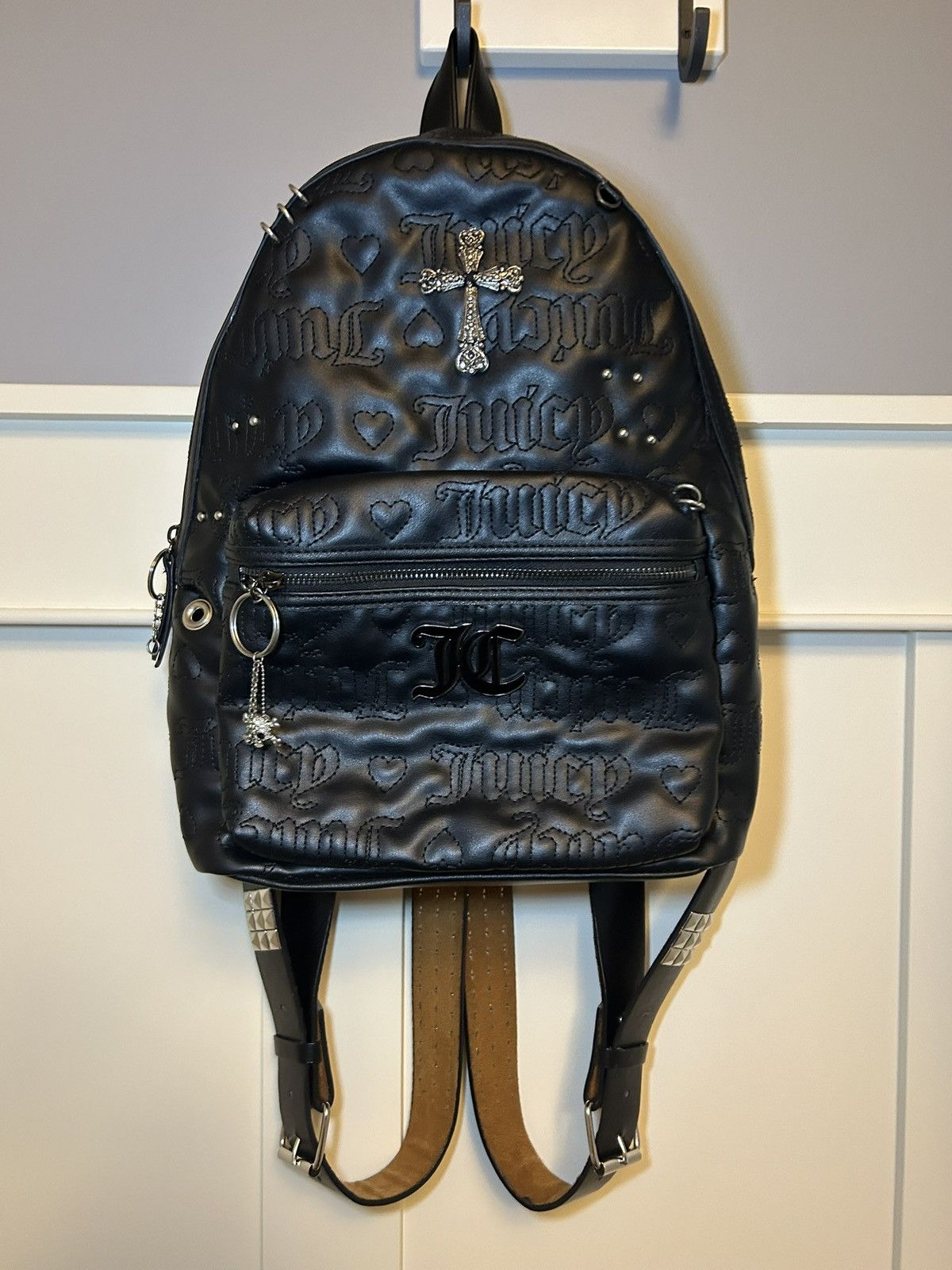 Juicy Couture Jeans Custom vintage reconstructed Juicy Couture piercing backpack Size ONE SIZE - 1 Thumbnail