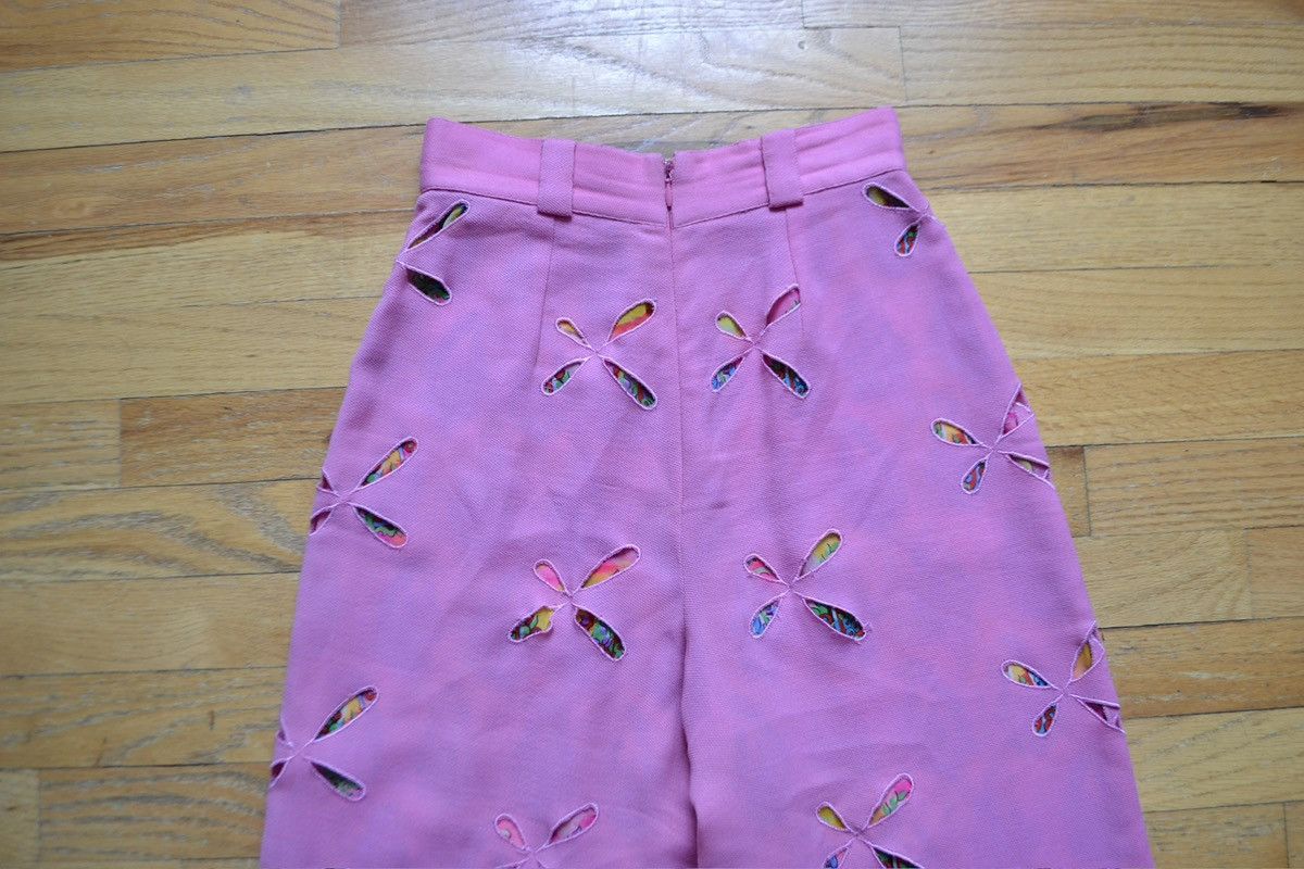 Versace Istante by Gianni Versace Early 1990s Layered Cutout Pants Size 28" / US 6 / IT 42 - 8 Thumbnail