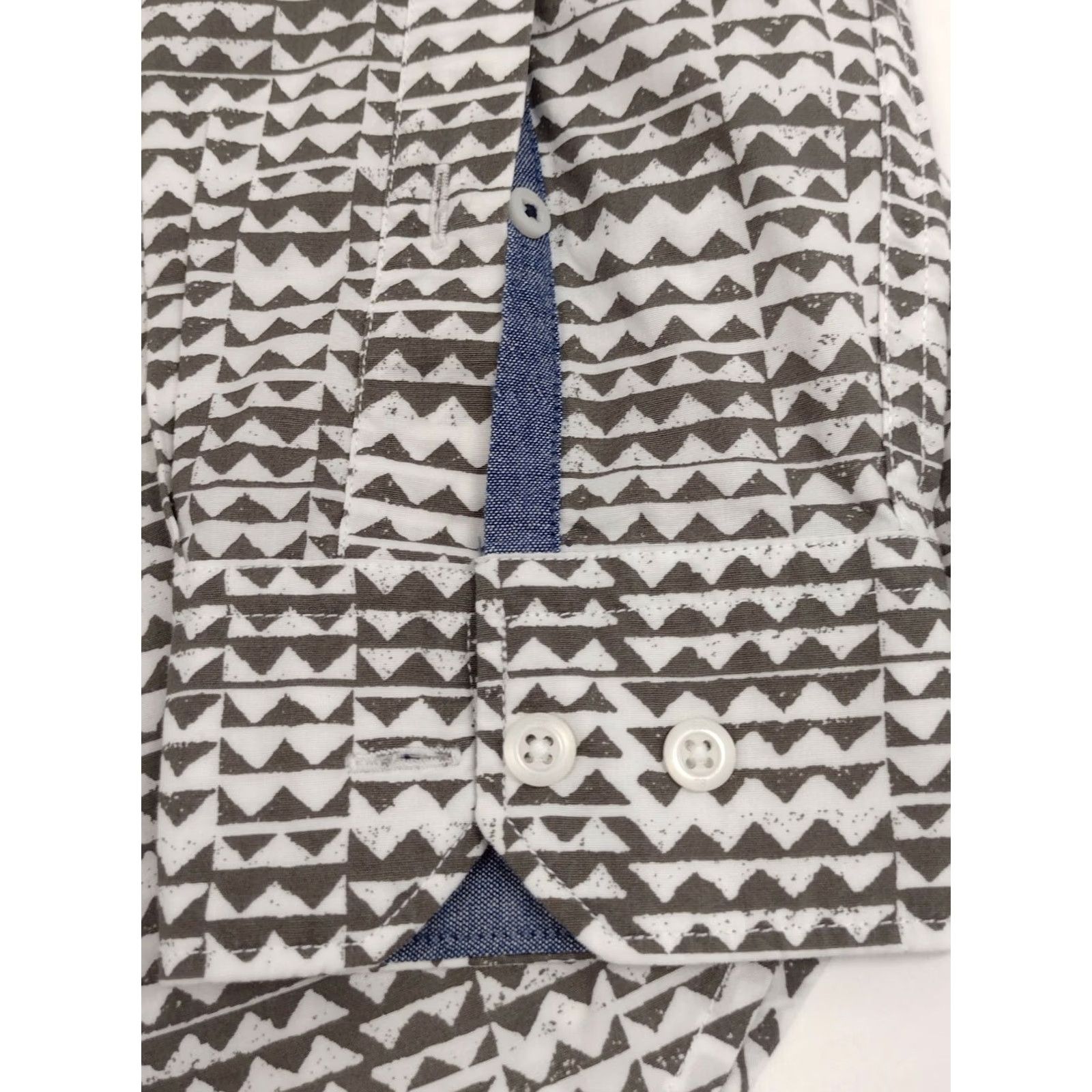 Banana Republic Banana Republic Grant Fit Shirt Men’s M Button Up Long Sleeve Custom Wash #920 Brown/White Colorblock Modern Outdoor Preppy Casual Workwear Mens Size US M / EU 48-50 / 2 - 3 Thumbnail