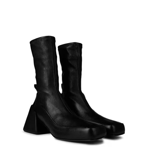 Jil Sander o1g2r1mq1024 Ankle Boots in Black Size US 8 / IT 38 - 3 Thumbnail