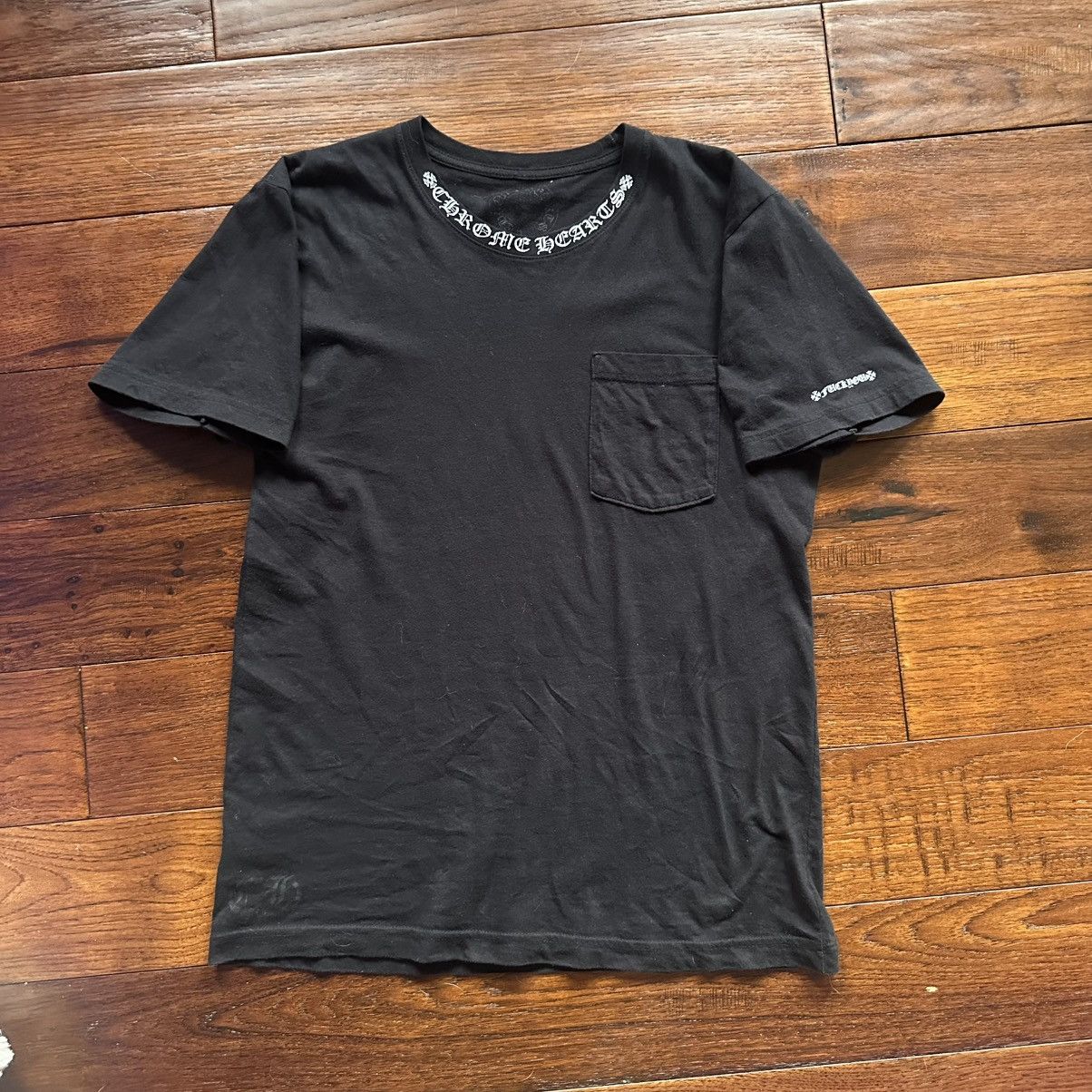 chrome hearts f*ck you neck logo tee