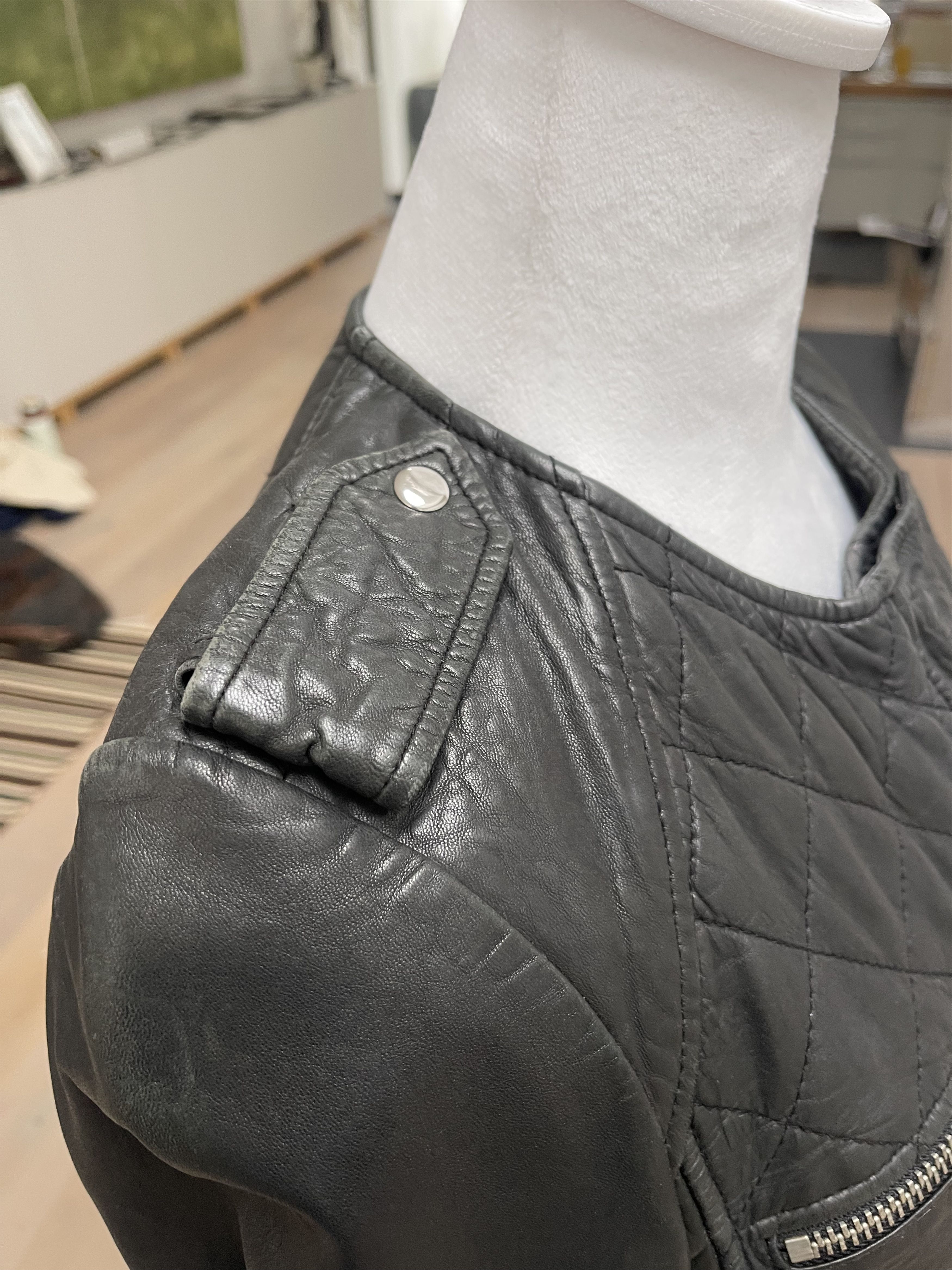 Isabel Marant Etoile Lambskin Bomber Jacket Size XS / US 0-2 / IT 36-38 - 6 Thumbnail
