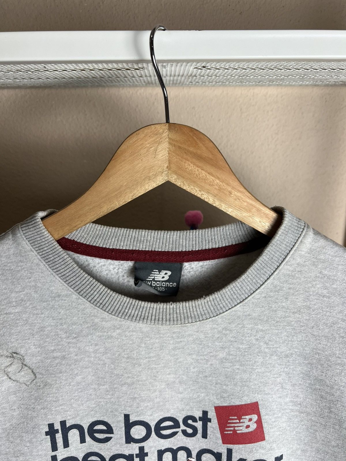 New Balance × Vintage Distress New Balance The Best Beat Maker Sweatshirt Size US L / EU 52-54 / 3 - 3 Thumbnail