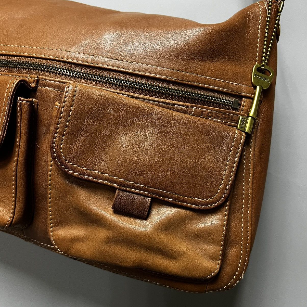 Fossil Vintage Fossil Leather Shoulder Bag Y2K Size ONE SIZE - 6 Thumbnail
