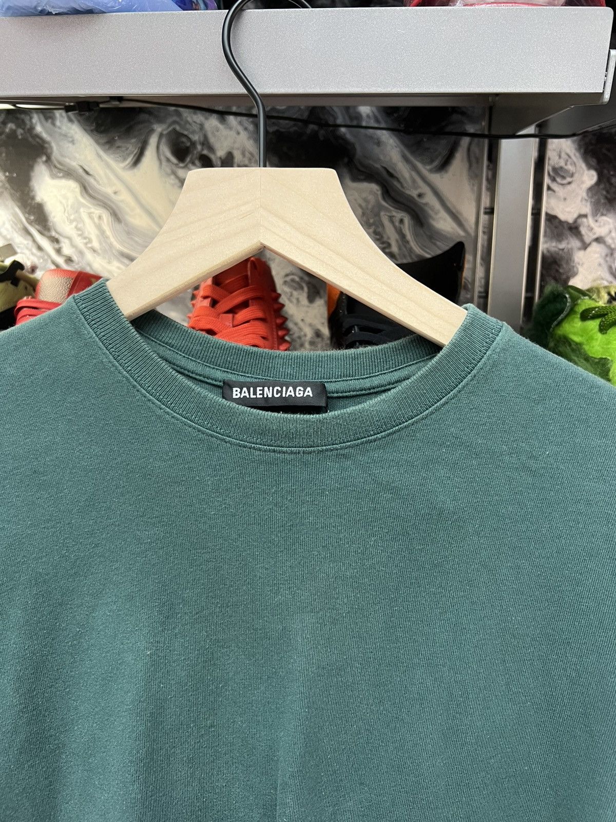 Balenciaga Balenciaga Green Tee Shirt Size US M / EU 48-50 / 2 - 5 Thumbnail