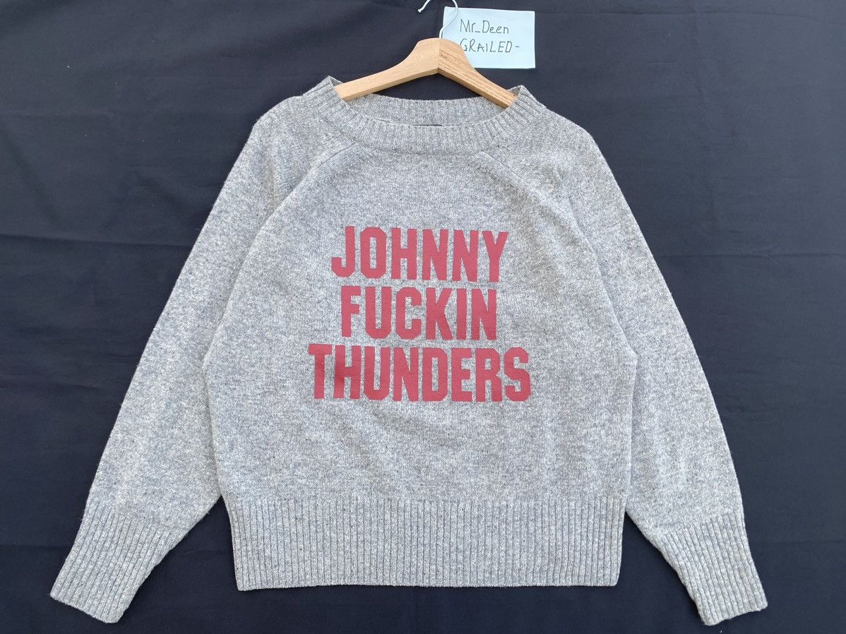 Hysteric Glamour Rare Hysteric Glamour Johny Fucking Thunder Wool Sweater Size US M / EU 48-50 / 2 - 6 Thumbnail