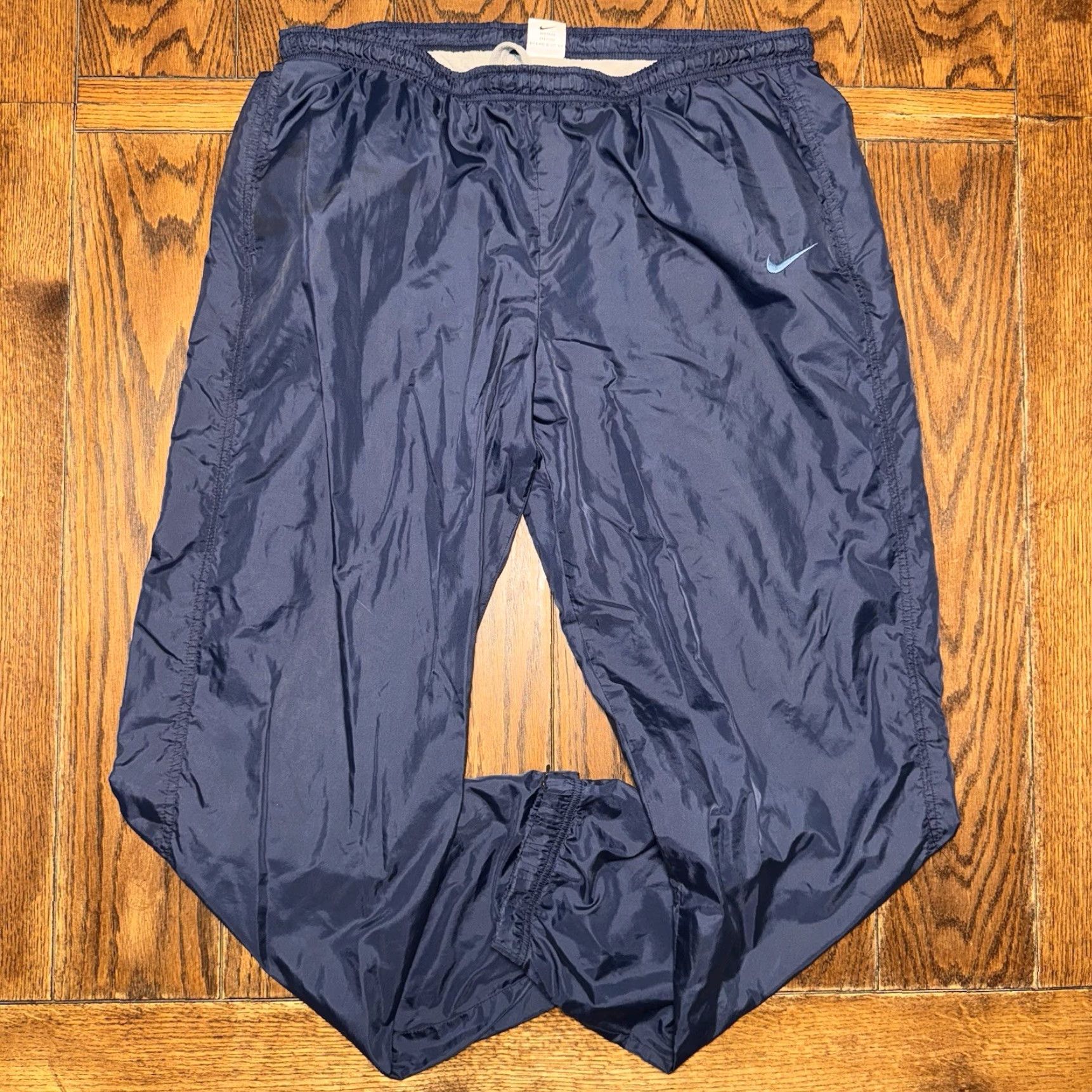 Nike VINTAGE Nike Sportswear Lined Pants Mens XL Navy Blue 90’s Nike Size US 36 / EU 52 - 2 Thumbnail