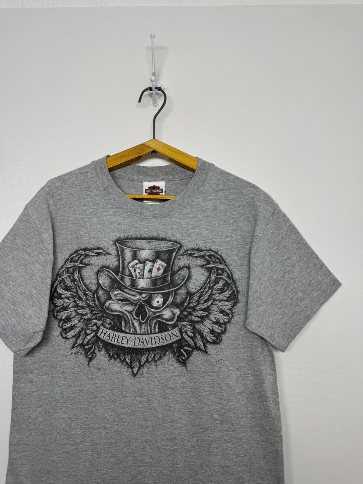 Harley Davidson Harley Davidson Vegas Distressed Stain Dead Mans Hand Skull Size US S / EU 44-46 / 1 - 7 Thumbnail