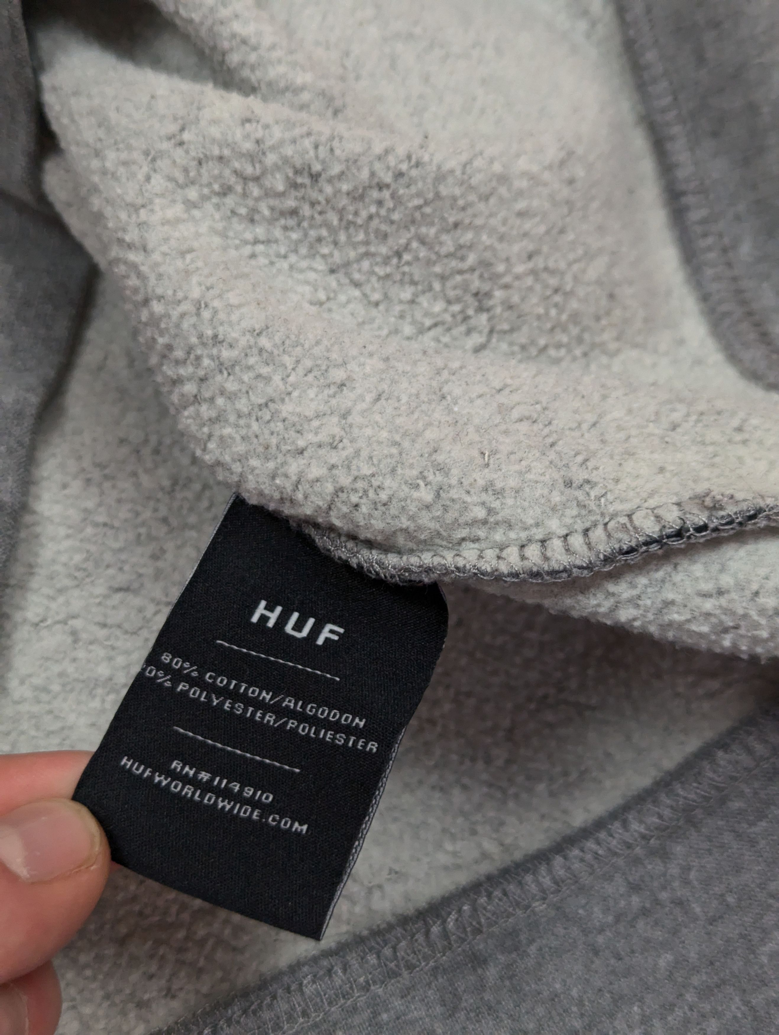 Huf HUF Essentials Triple Triangle Crewneck Sweatshirt Gray Sz S Size US M / EU 48-50 / 2 - 22 Thumbnail