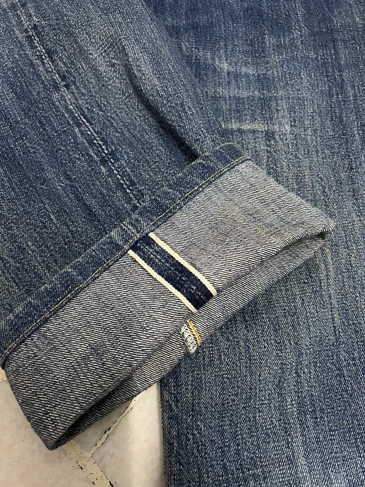 The Real McCoy's VINTAGE JOE MCCOY & CO LOT 906 DISTRESSED SELVEDGE JEANS Size US 32 / EU 48 - 10 Thumbnail