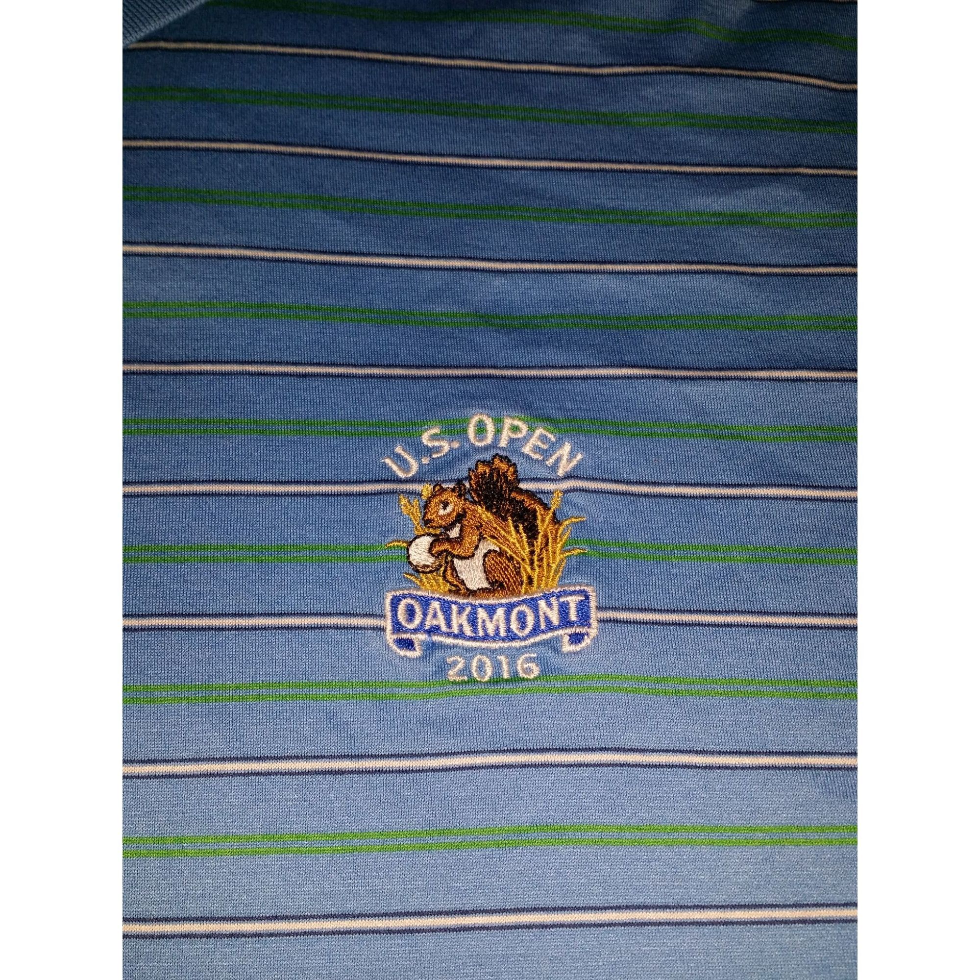 Bobby Jones US Open 2016 Oakmont Golf Polo Men Sz M Bobby Jones Striped Size US M / EU 48-50 / 2 - 4 Thumbnail