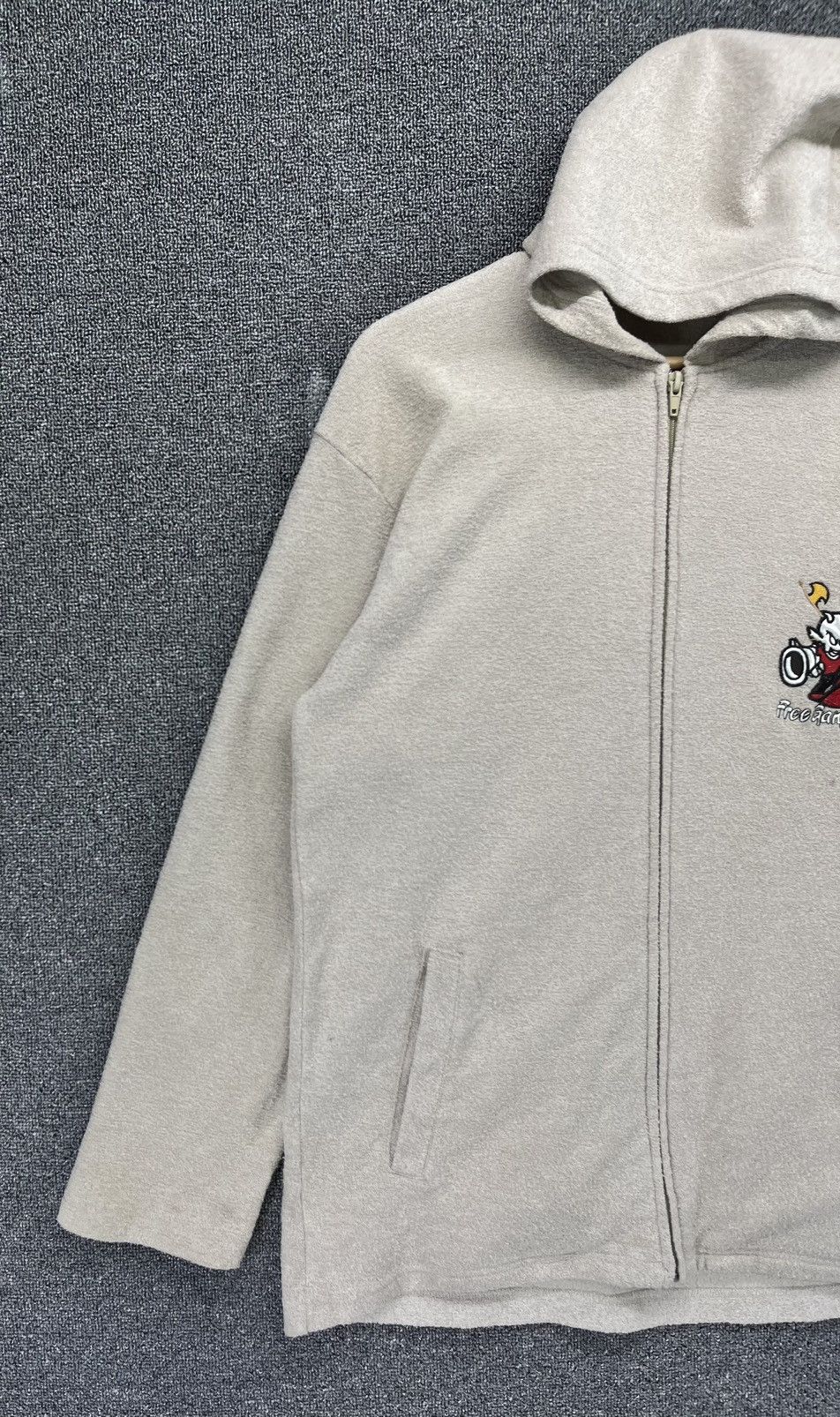 Japanese Brand Vintage Great Free Gangster Fleece Hoodie Sweatshirt Size US M / EU 48-50 / 2 - 8 Thumbnail