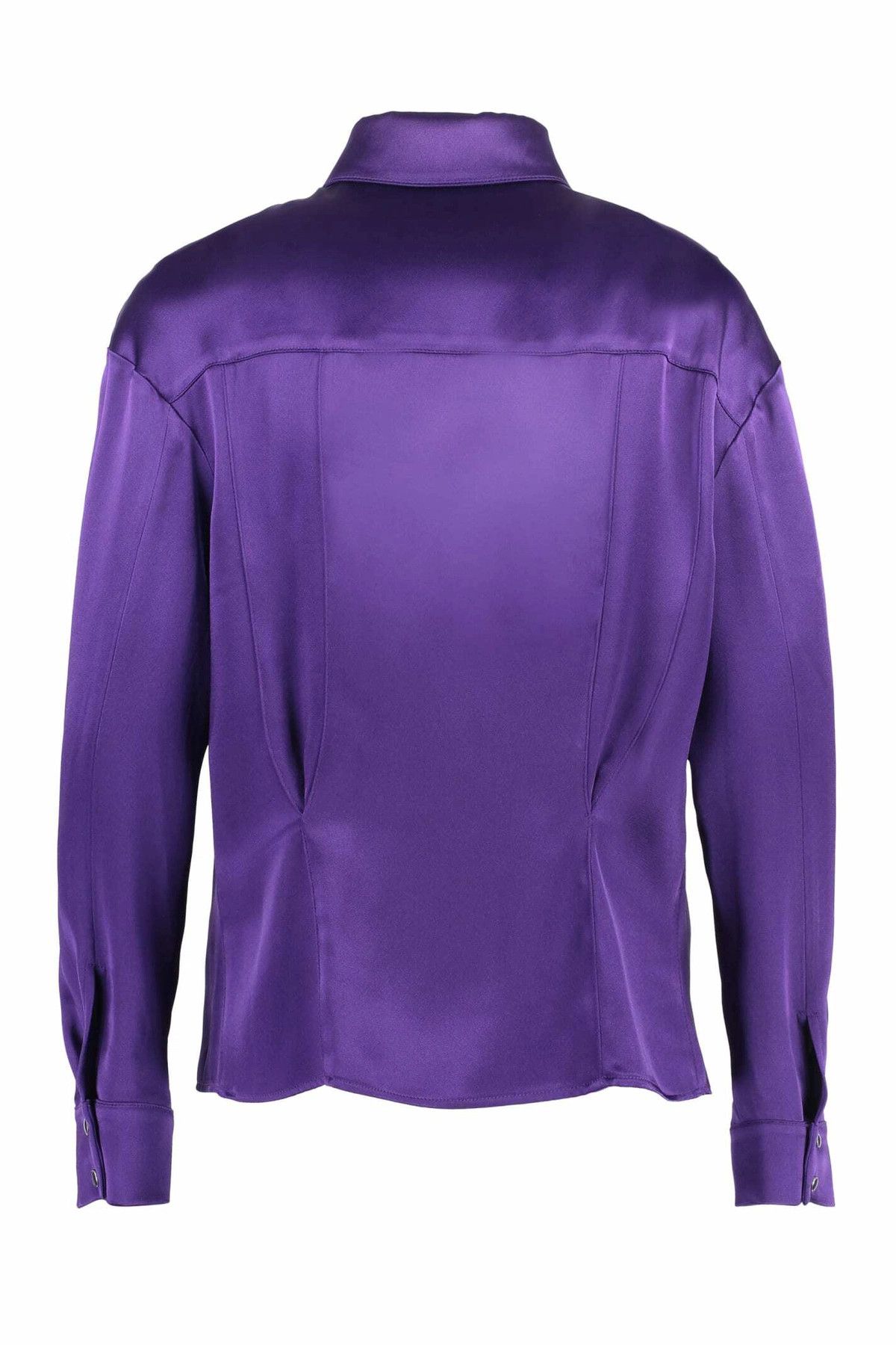 Tom Ford o1y0226 Solid Color Shirt in Purple Size XS / US 0-2 / IT 36-38 - 2 Thumbnail