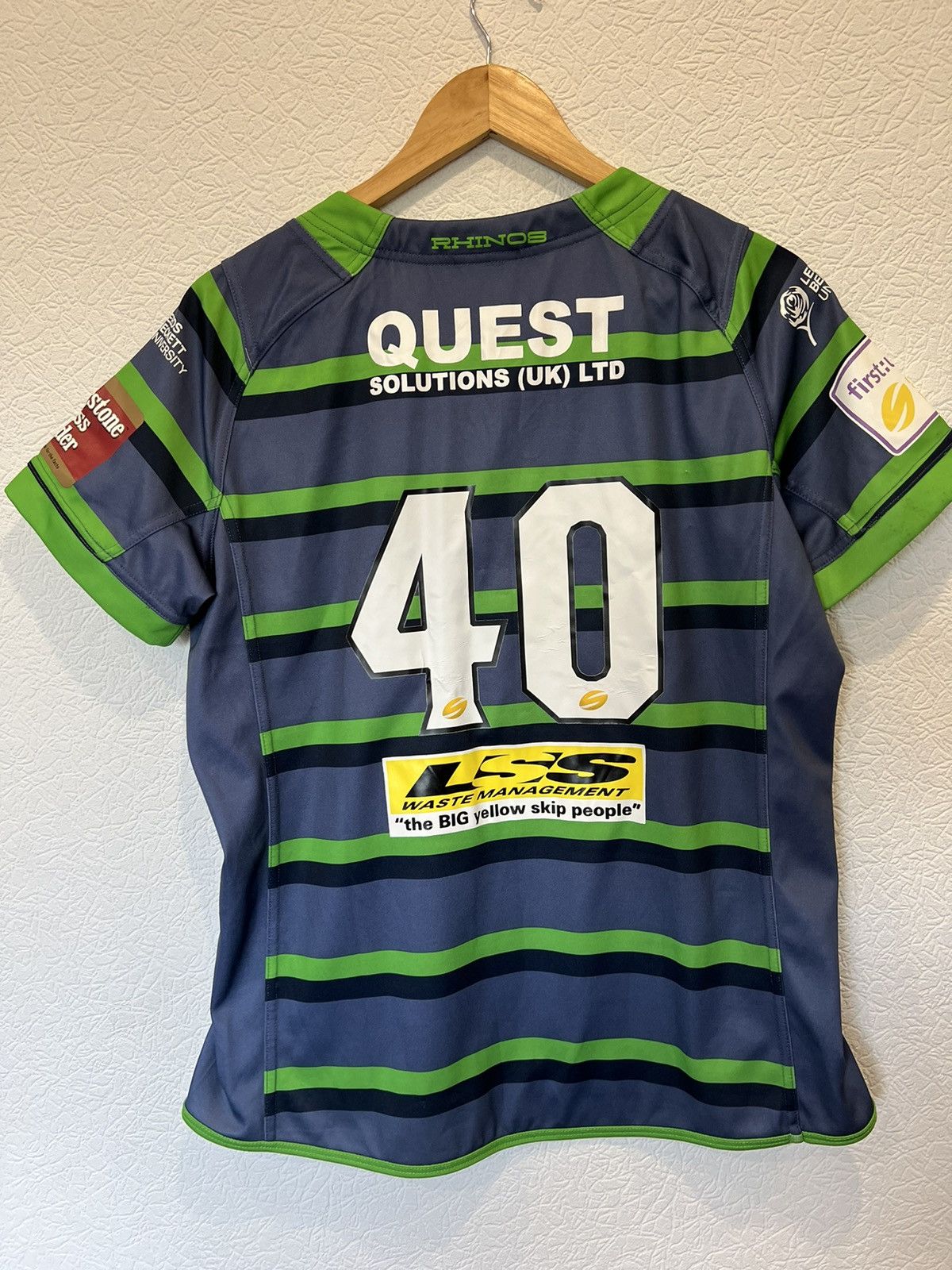 Vintage Vintage Berrys Leeds Rhinos Women Jersey Shirt Size L / US 10 / IT 46 - 5 Thumbnail