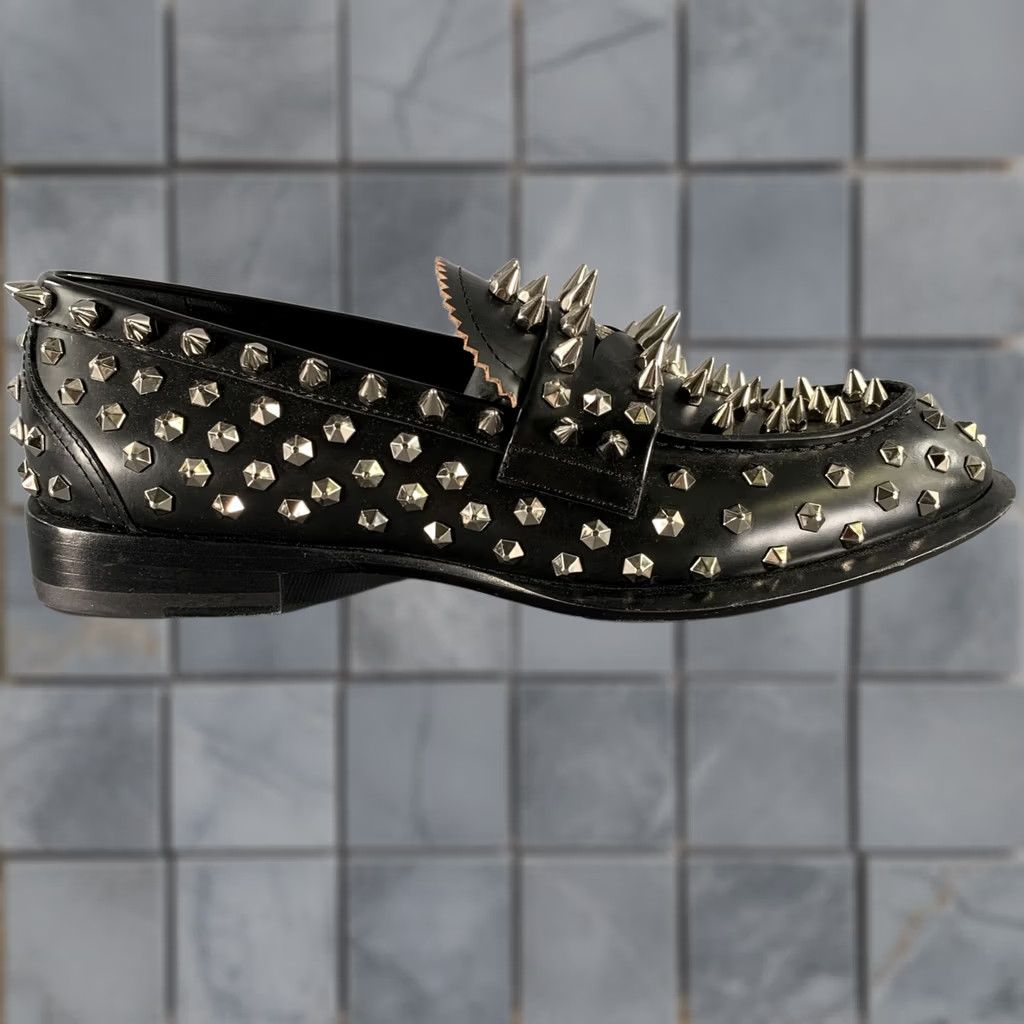 Alexander McQueen ALEXANDER MCQUEEN Size 10 Black Silver  display picture 3