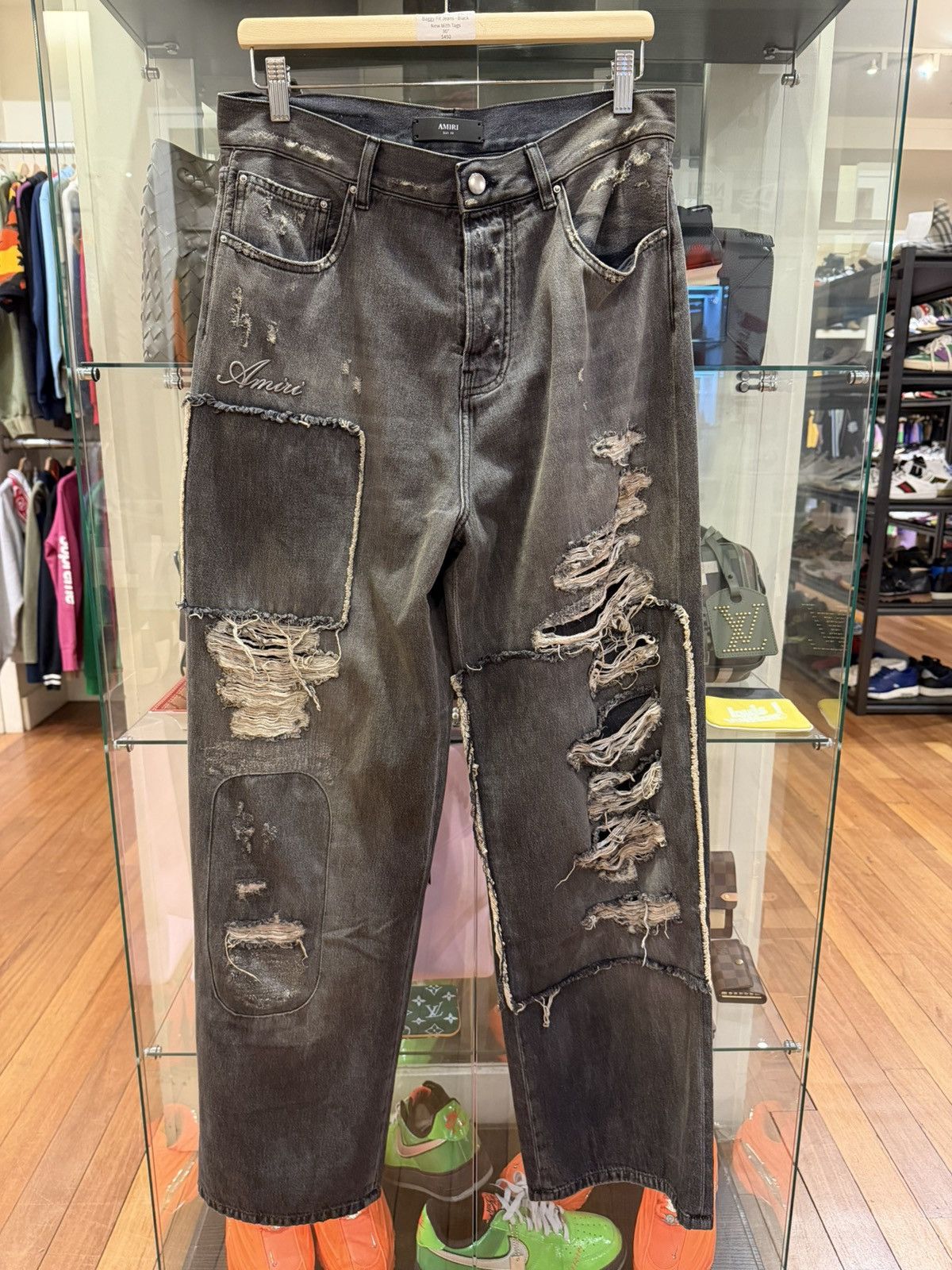 Amiri Amiri Repaired Carpenter Baggy Fit Denim Jeans Size US 30 / EU 46 - 1 Thumbnail