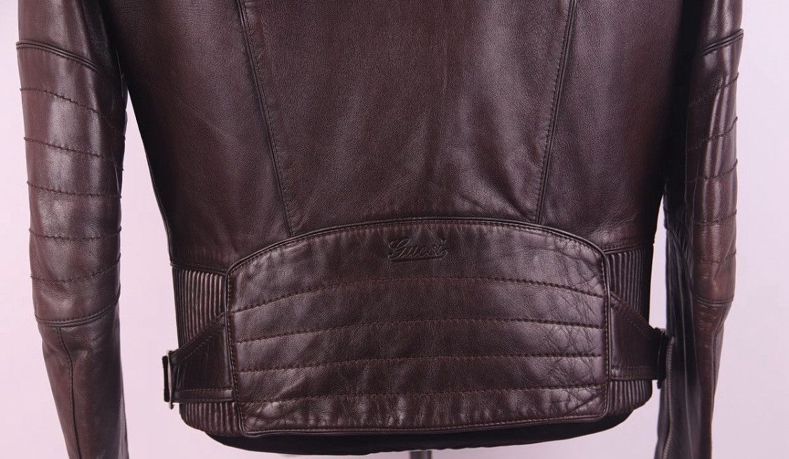 Gucci Gucci Leather Biker Belt Detail Jacket Size US M / EU 48-50 / 2 - 6 Thumbnail