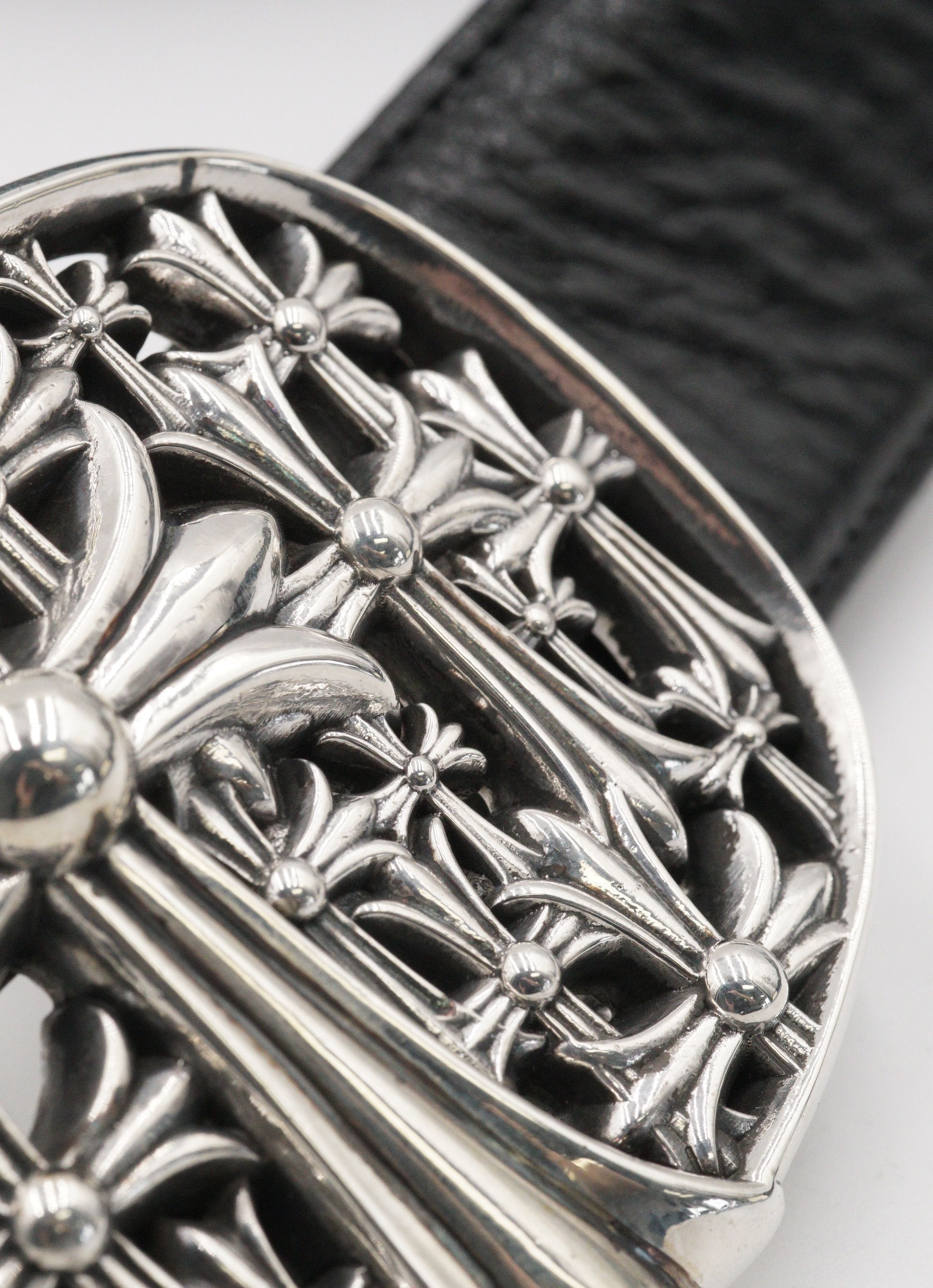 Chrome Hearts Chrome Hearts Cemetery Cross Belt in Silver - 34 Size 34 - 6 Thumbnail