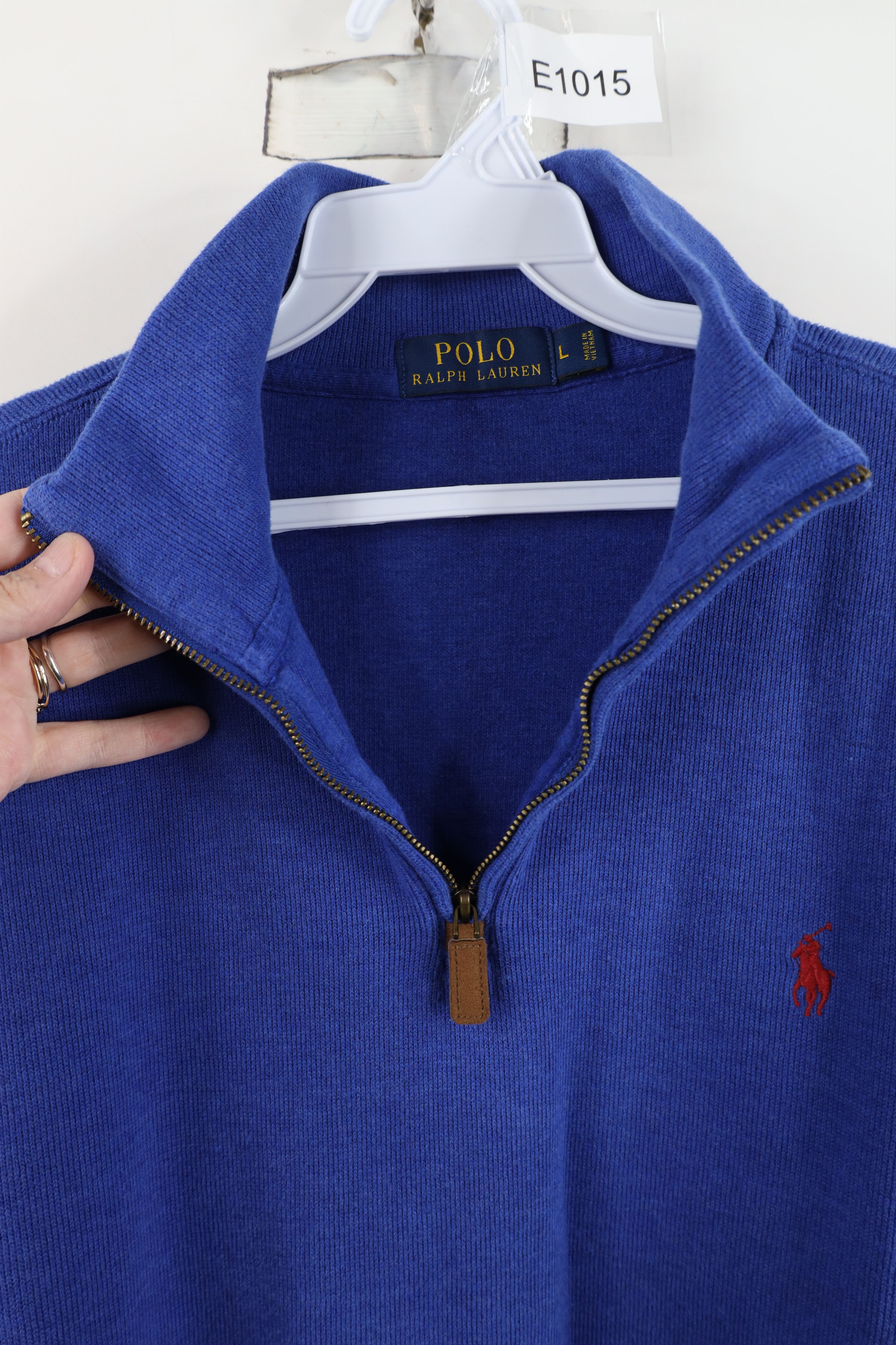 Ralph Lauren Vintage Ralph Lauren Ribbed Knit Half Zip Pullover Sweater Size US L / EU 52-54 / 3 - 7 Thumbnail