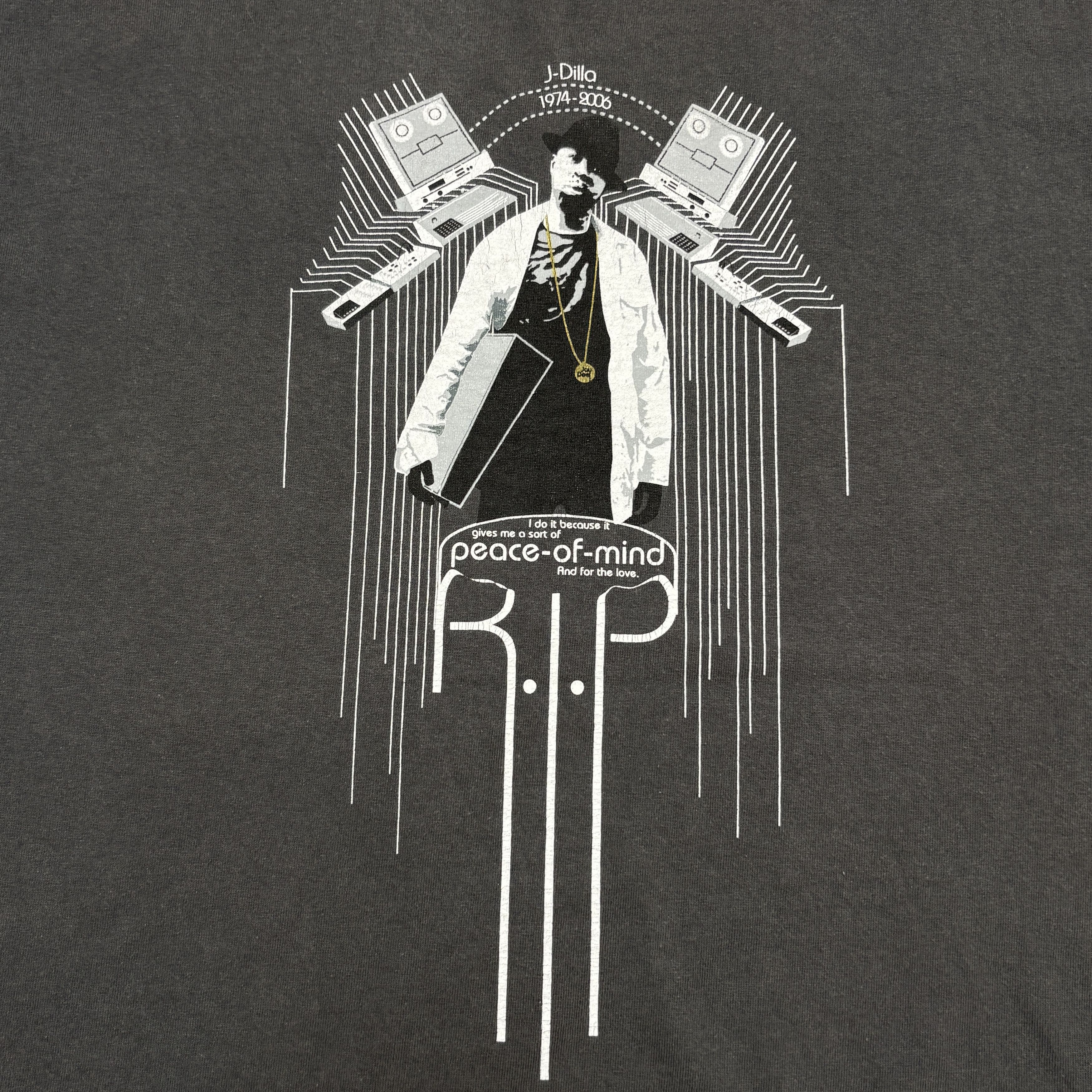Band Tees Vintage J Dilla Shirt Y2K Hip Hop Rap Tee Stones Throw Size US L / EU 52-54 / 3 - 4 Thumbnail