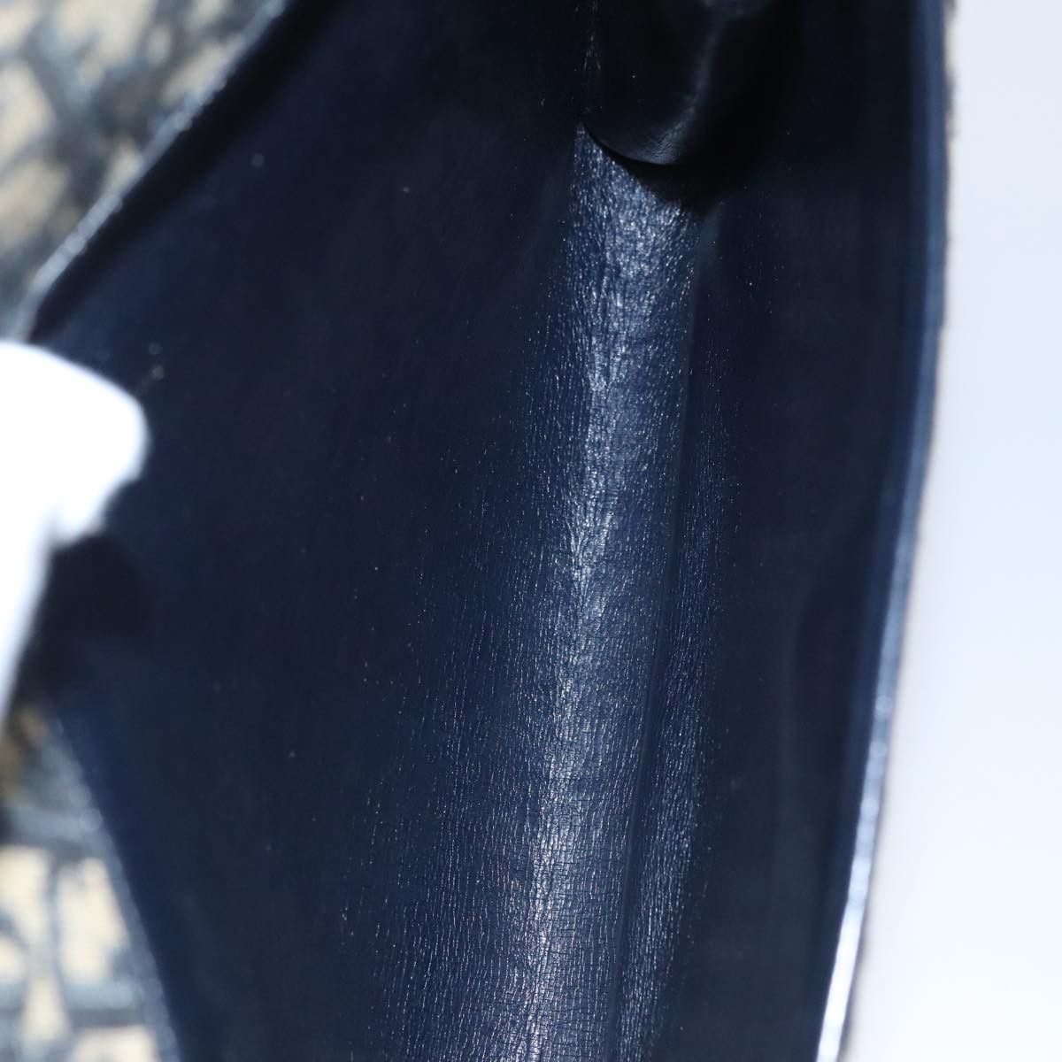 DIOR Trotter Canvas Shoulder Bag Navy