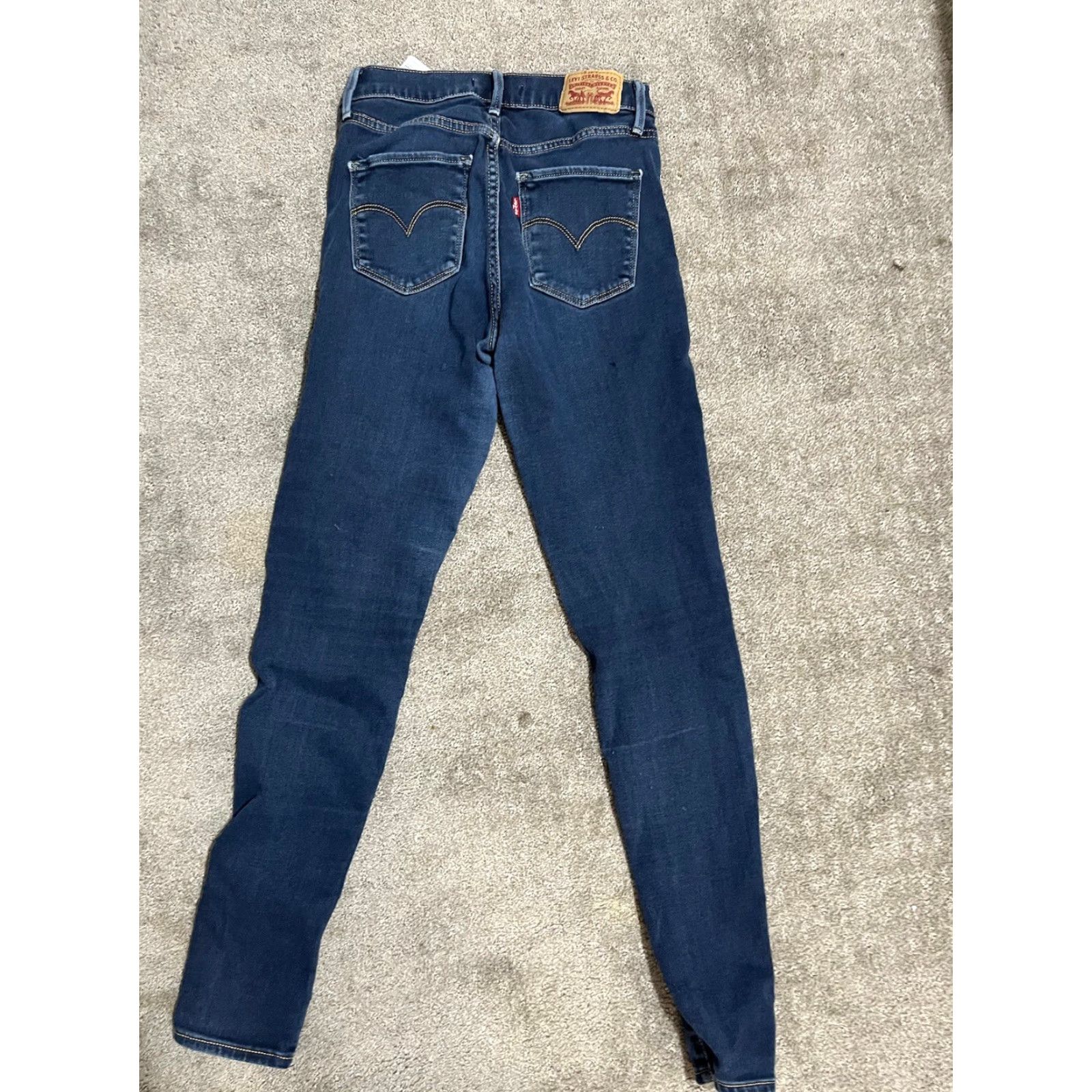 Levi's Levi's 720 High Rise Super Skinny Blue Denim Jeans Size 26 26x30 Womens Regular Jeans Size 26" / US 2 / IT 38 - 3 Thumbnail