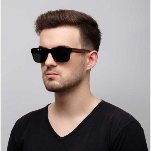 Gucci 🕶️ New Gucci GG0340S 006 Sunglasses - Shiny Black Size ONE SIZE - 3 Thumbnail