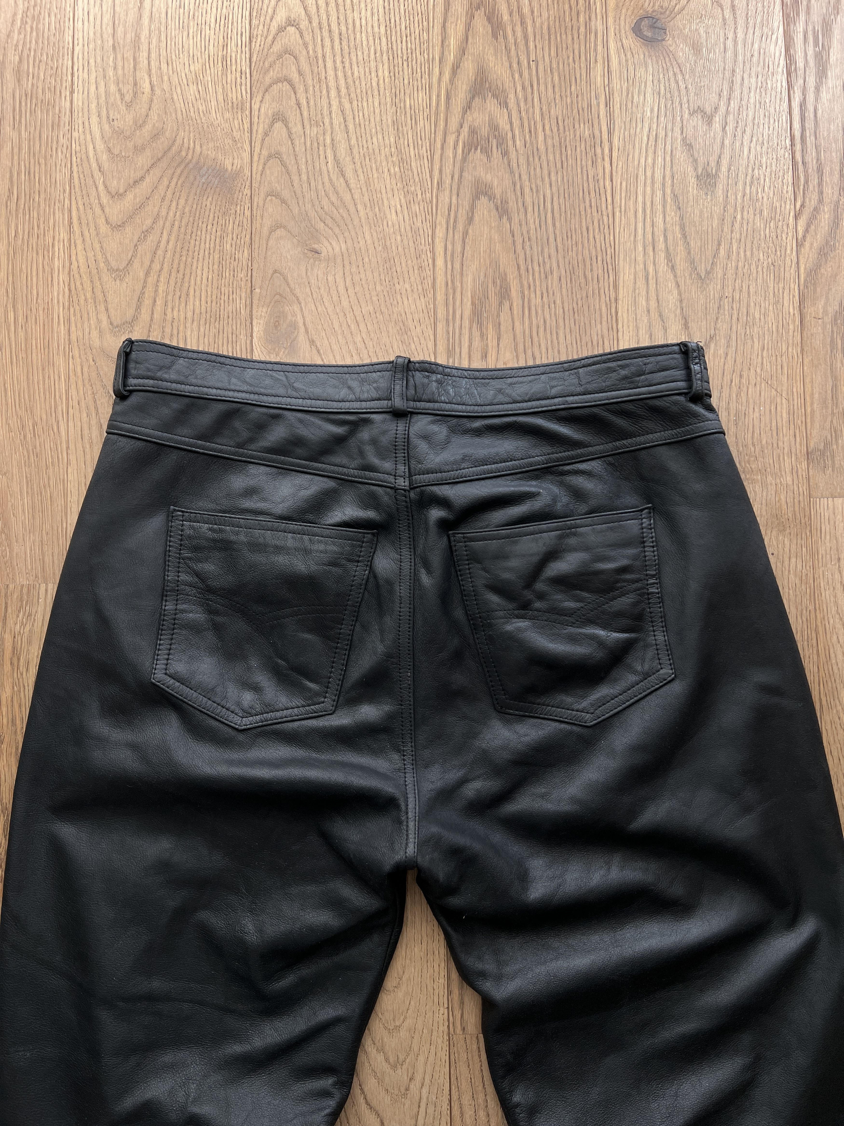 Hysteric Glamour Vintage shine leather pants balenciaga rick owens LGB vibe Size US 34 / EU 50 - 8 Thumbnail