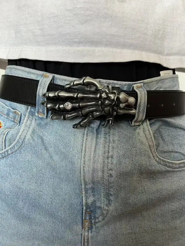 Japanese Brand Rhinestone Skeleton Hand Belt Size ONE SIZE - 4 Thumbnail