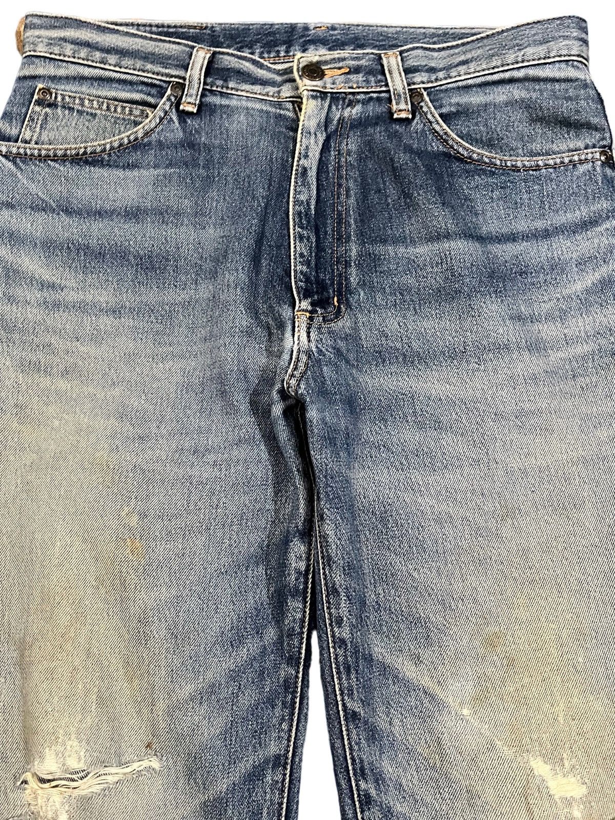 Le Grande Bleu (L.G.B.) Vintage Maverick Baggy Distressed Denim Size US 33 - 2 Thumbnail