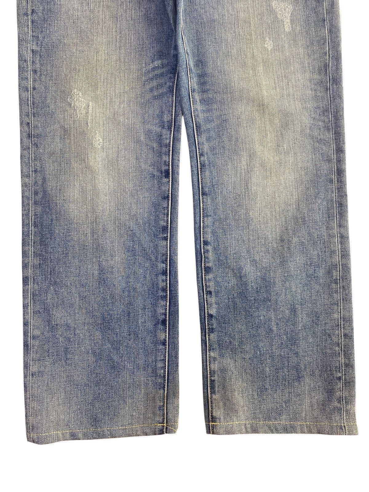 Uniqlo Uniqlo Blue Acid Wash Faded Style Loose Jeans Size US 34 / EU 50 - 9 Thumbnail